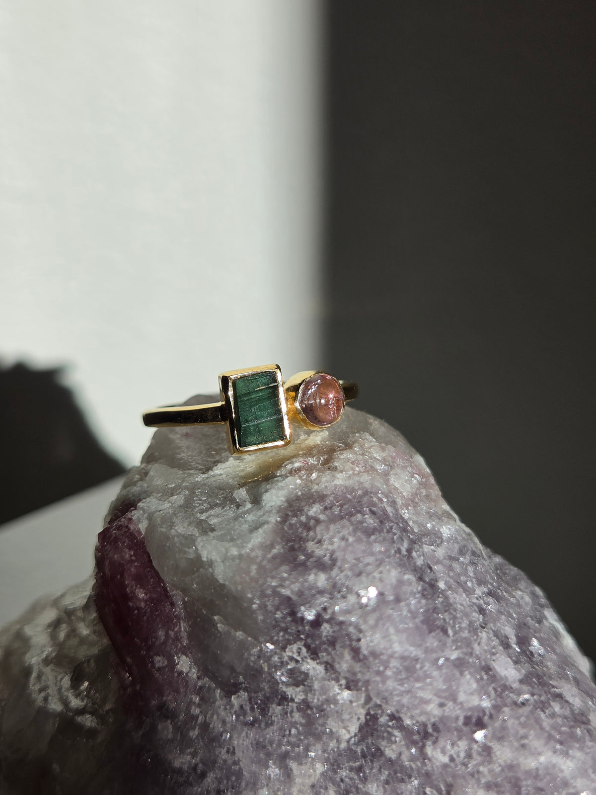 Size 7 | tourmaline Ring | gold 063