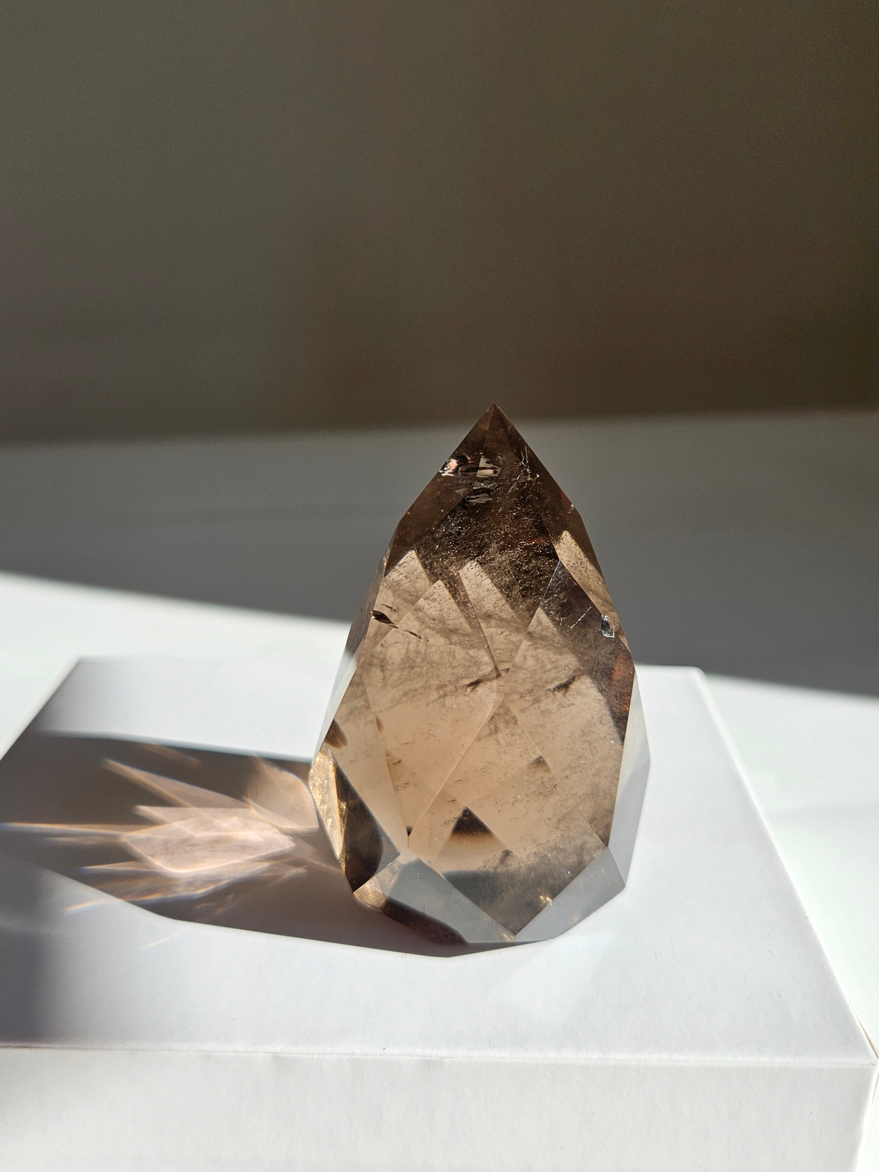 Faceted Smoky Quartz 003