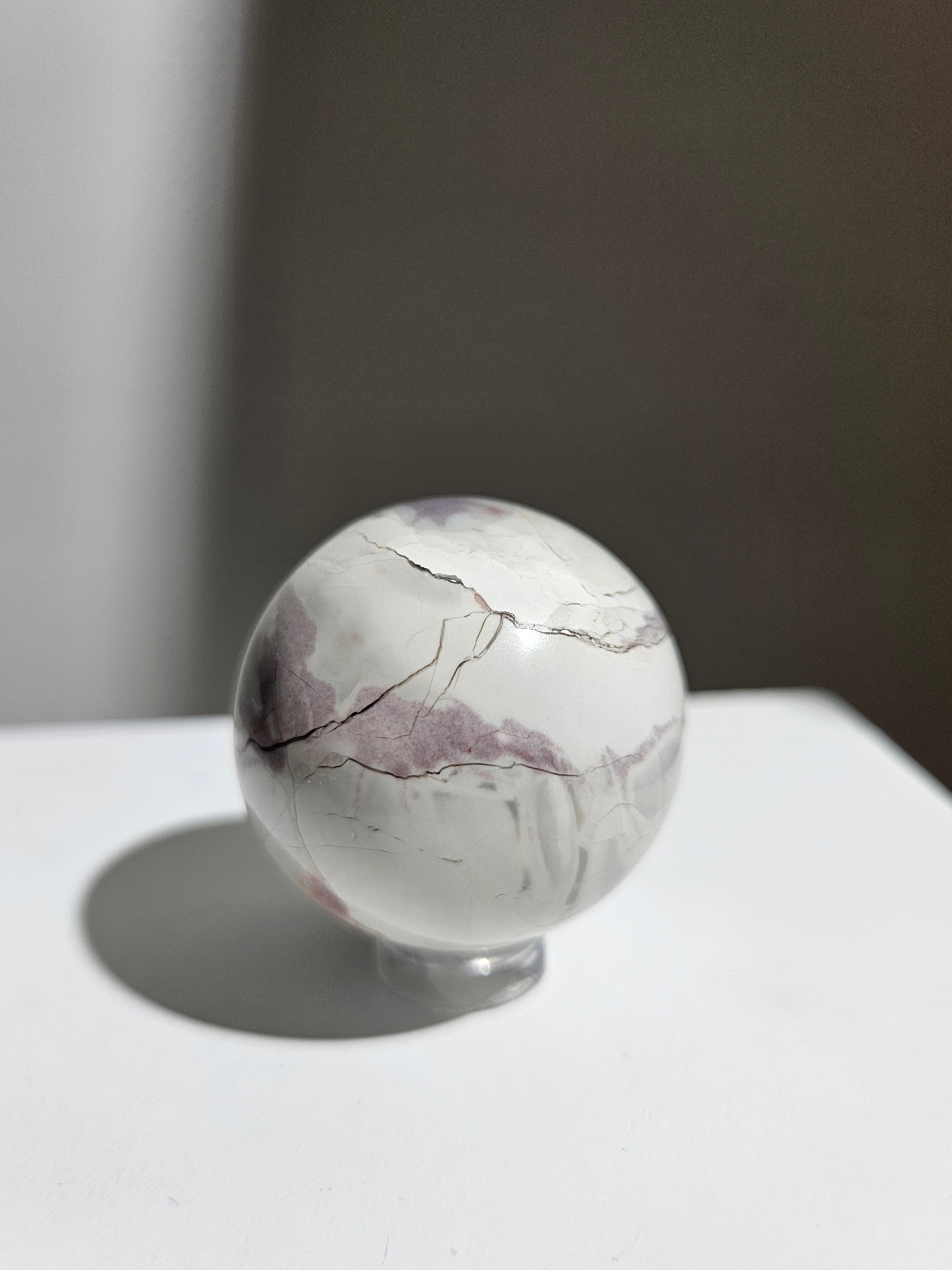Hyacinth jasper sphere 005