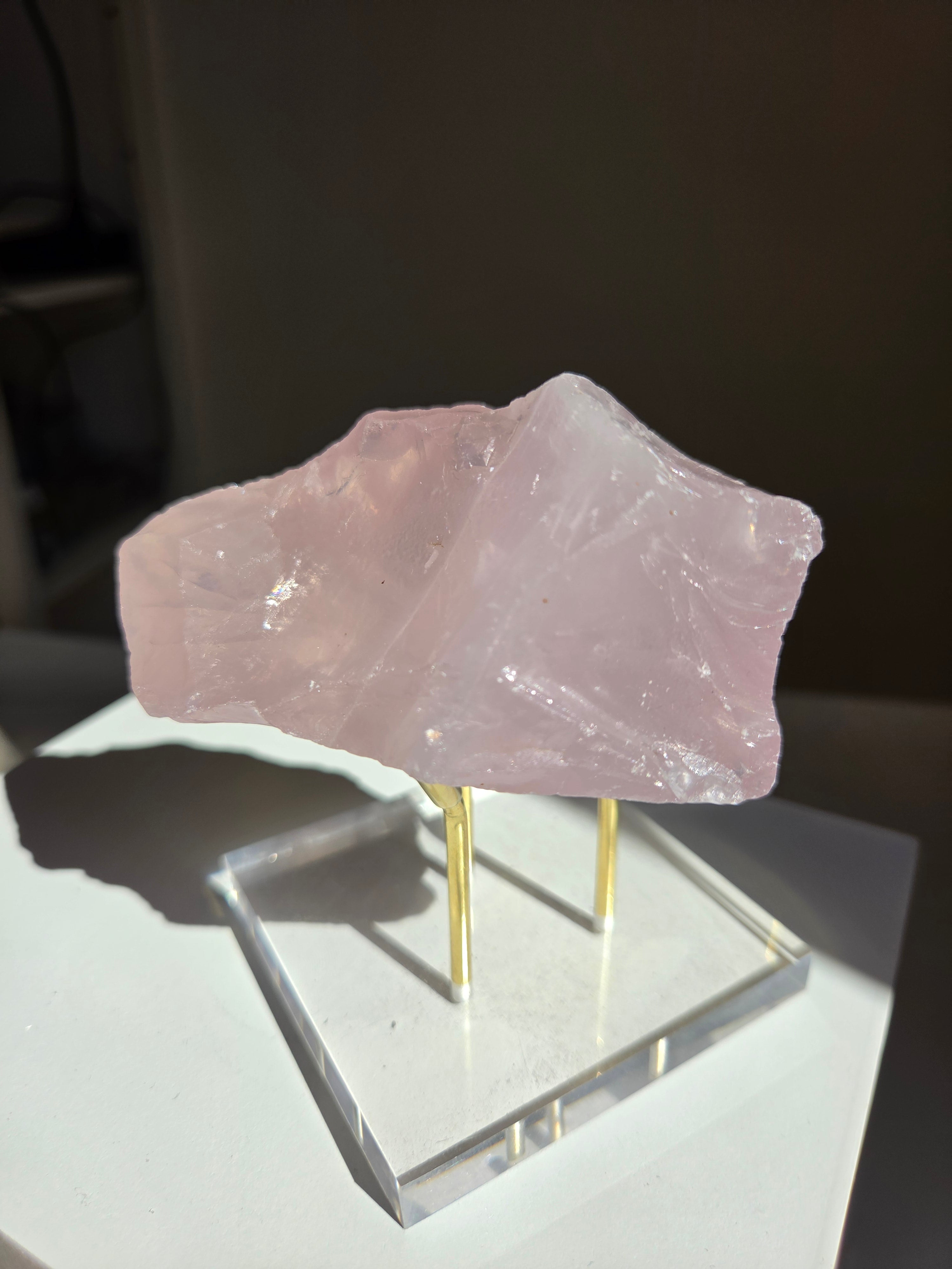 Lavender Raw Rose Quartz 018