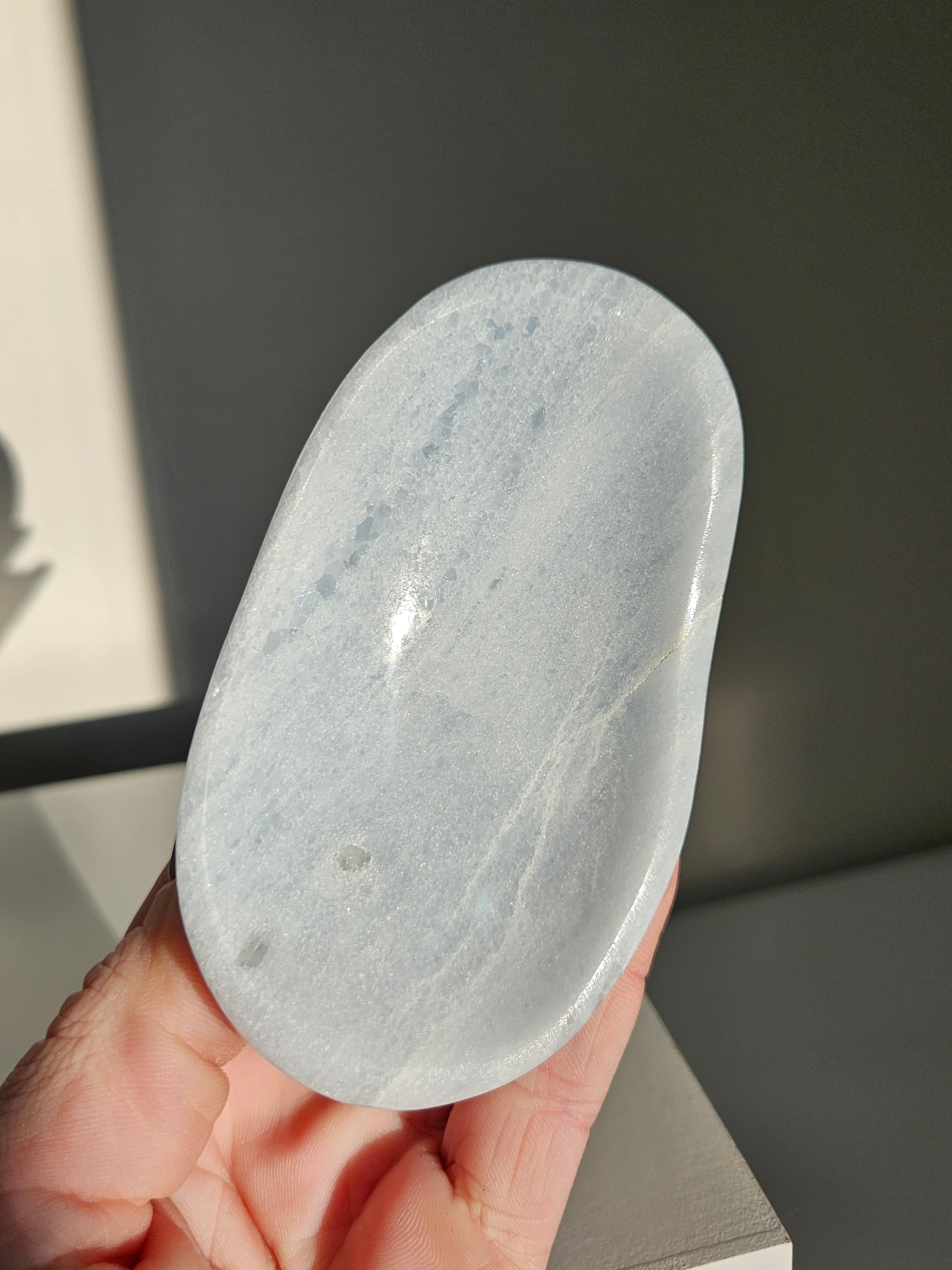 Blue Calcite Bowl 007