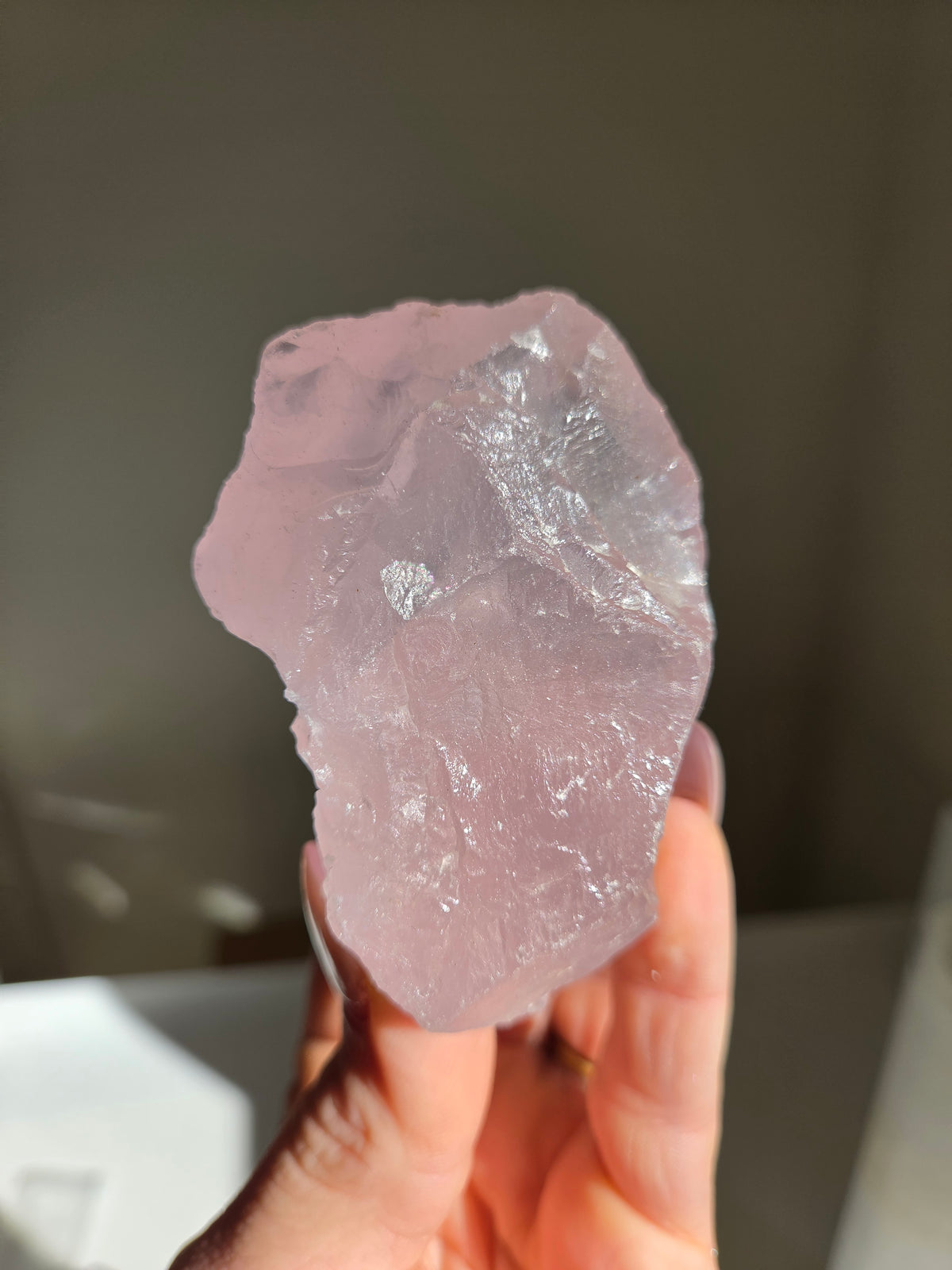 Lavender Raw Rose Quartz 020