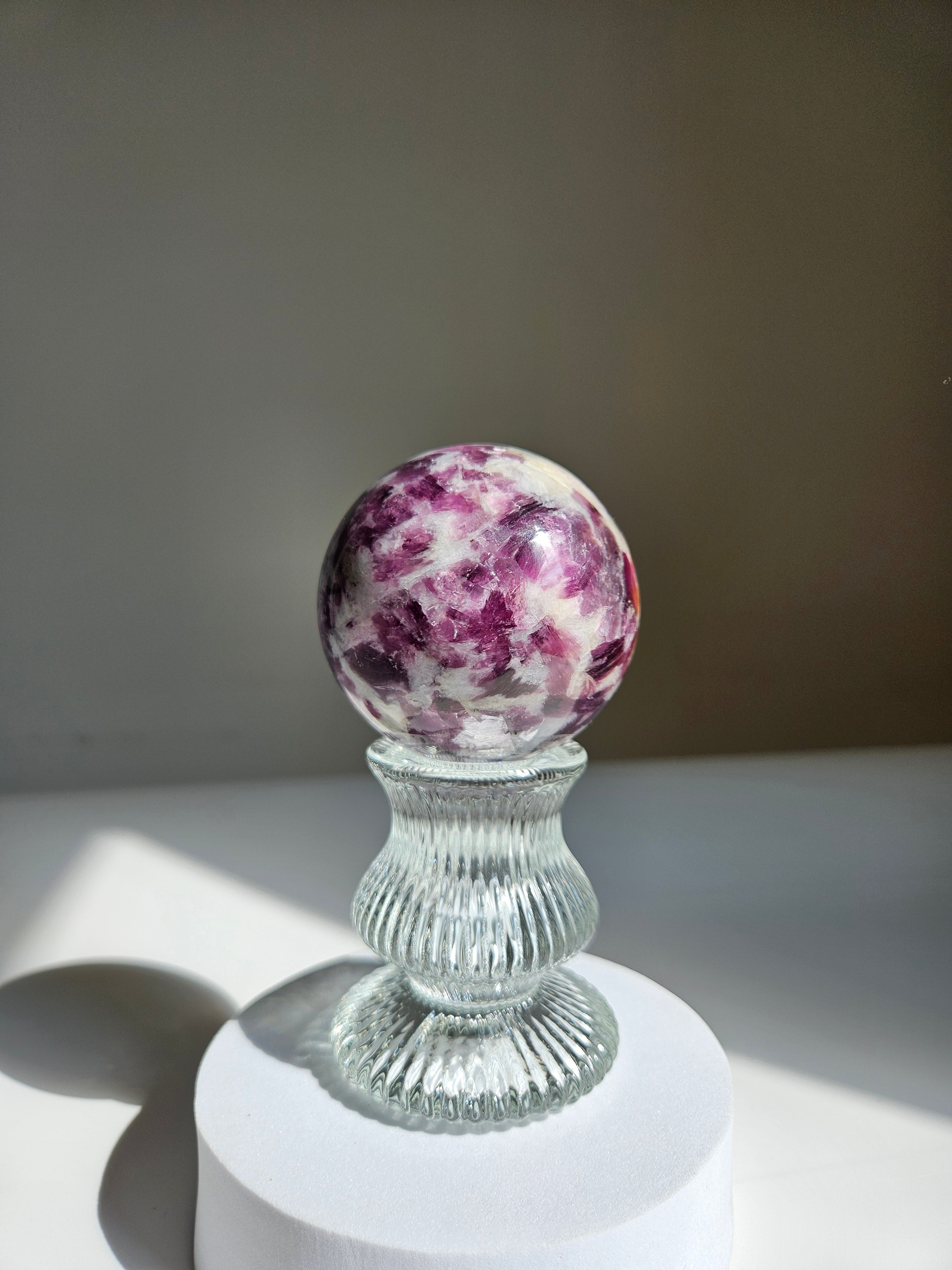 Lepidolite Sphere 005