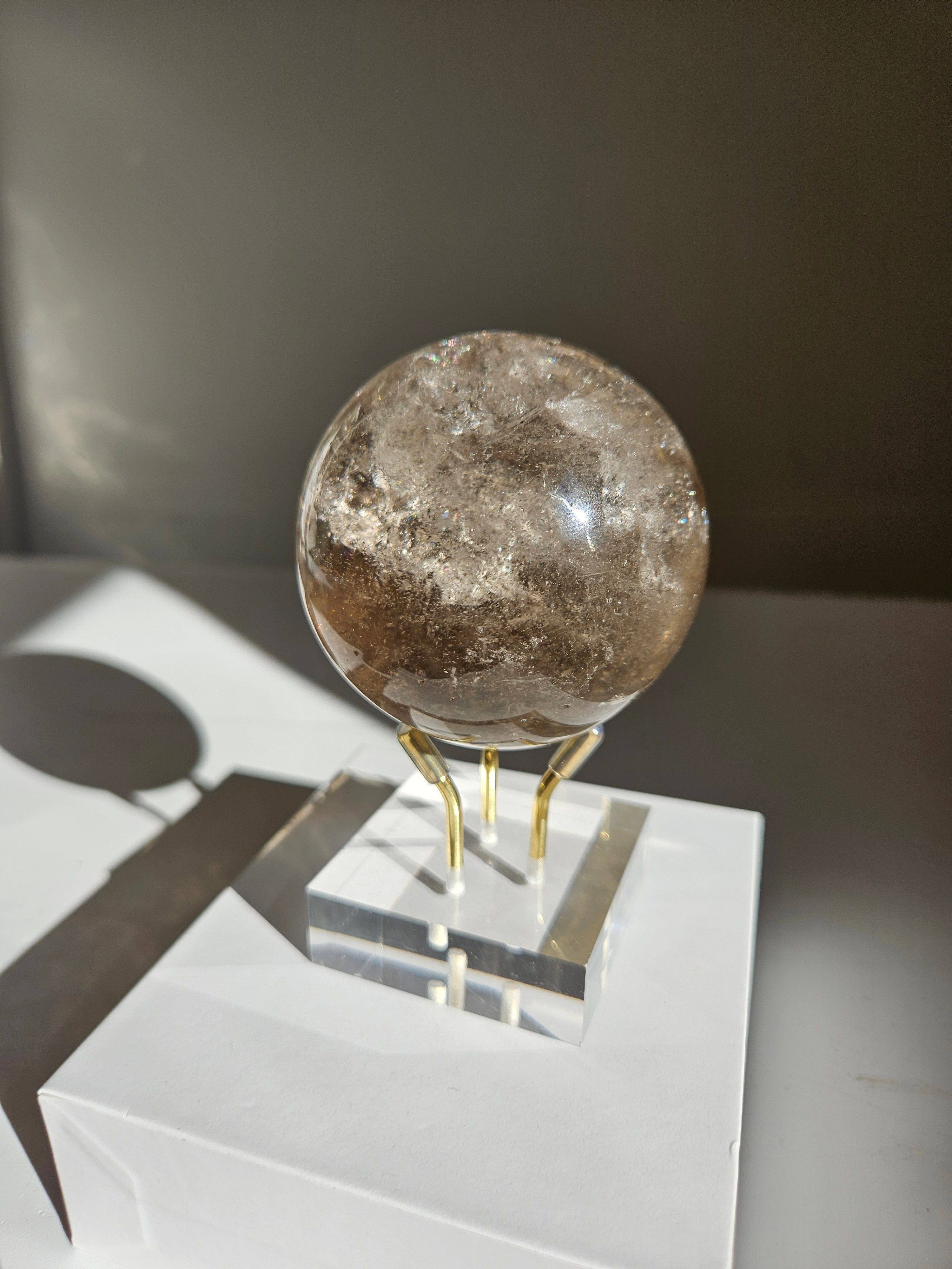 Smoky Quartz Sphere 012