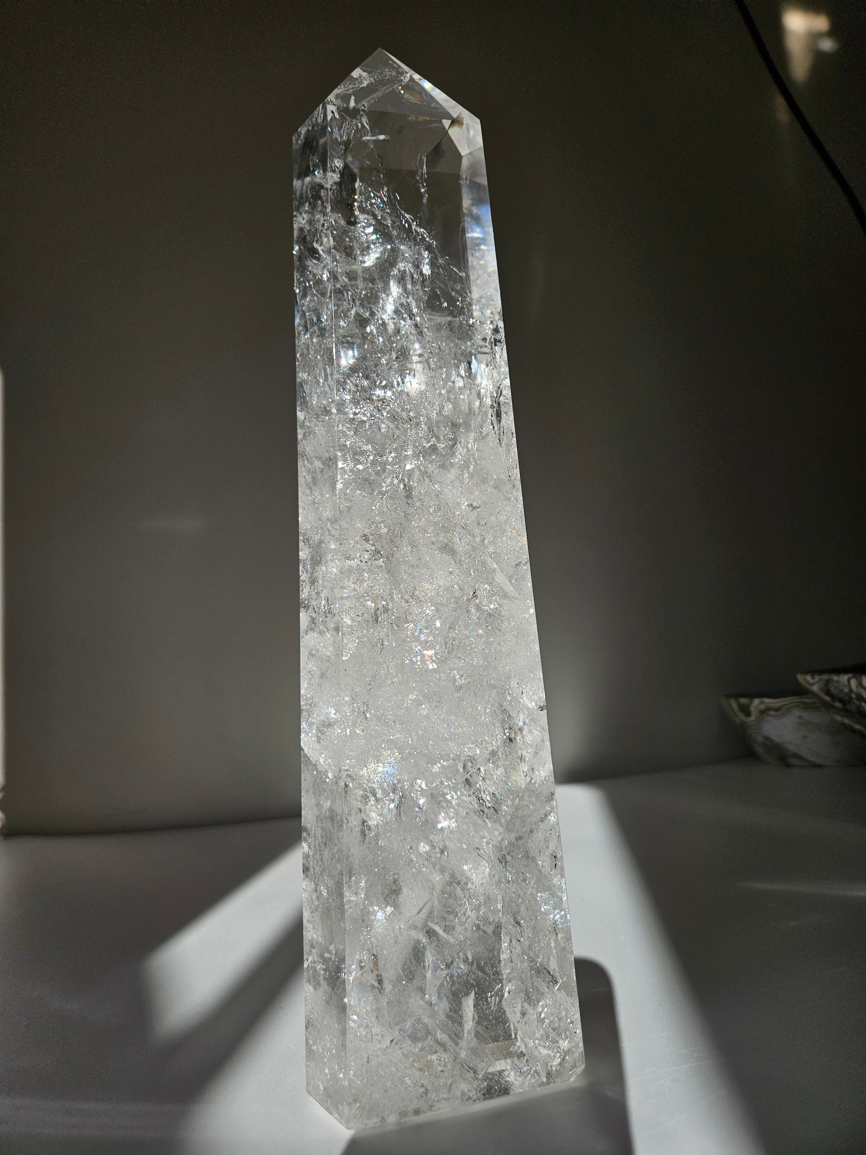 Rainbow filled Quartz Statement Tower