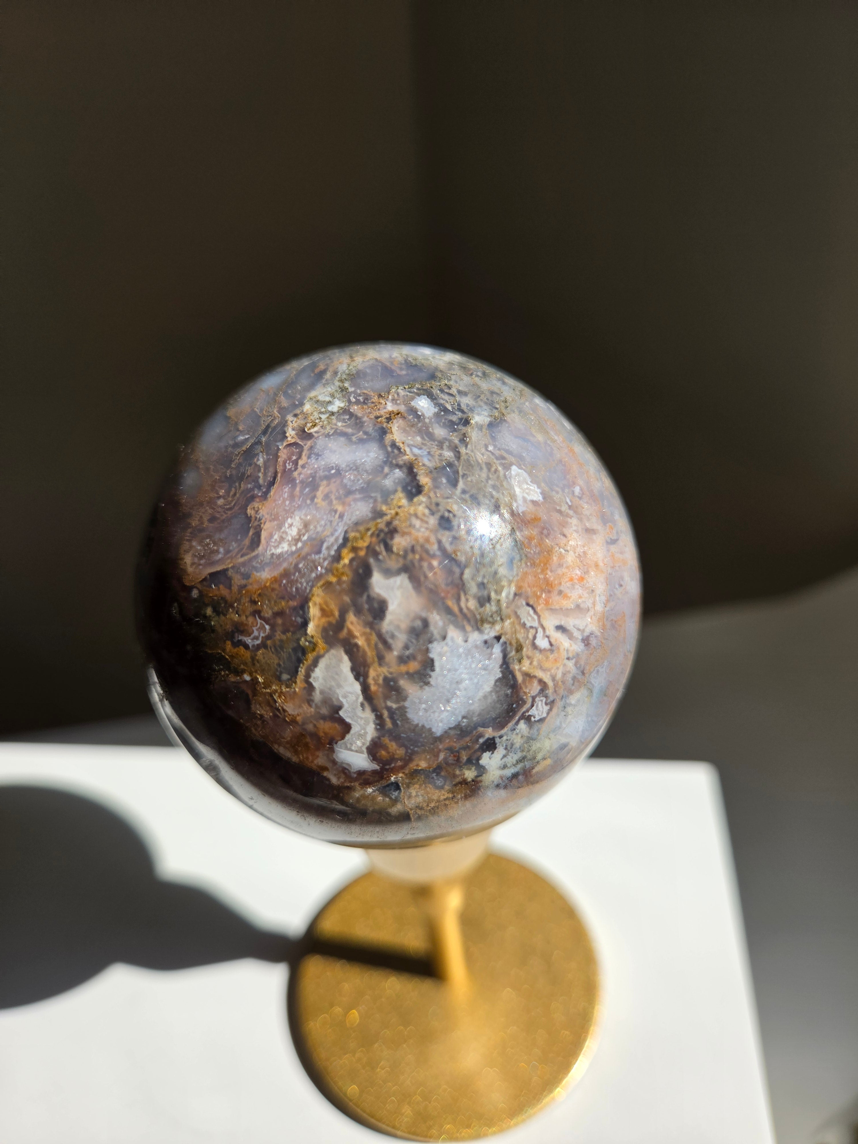 Moss Agate Sphere 002