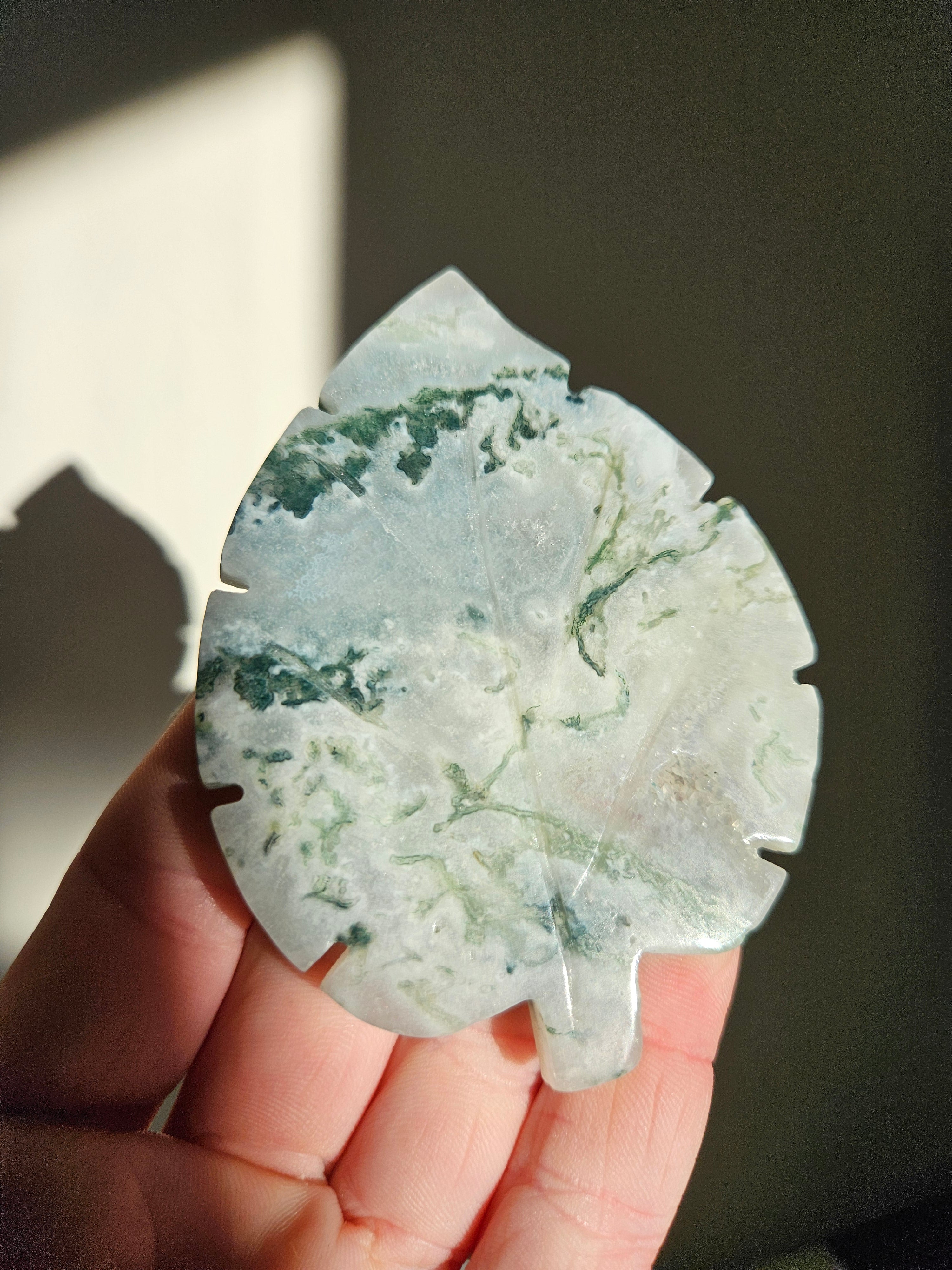 Moss Agate Leaf 002
