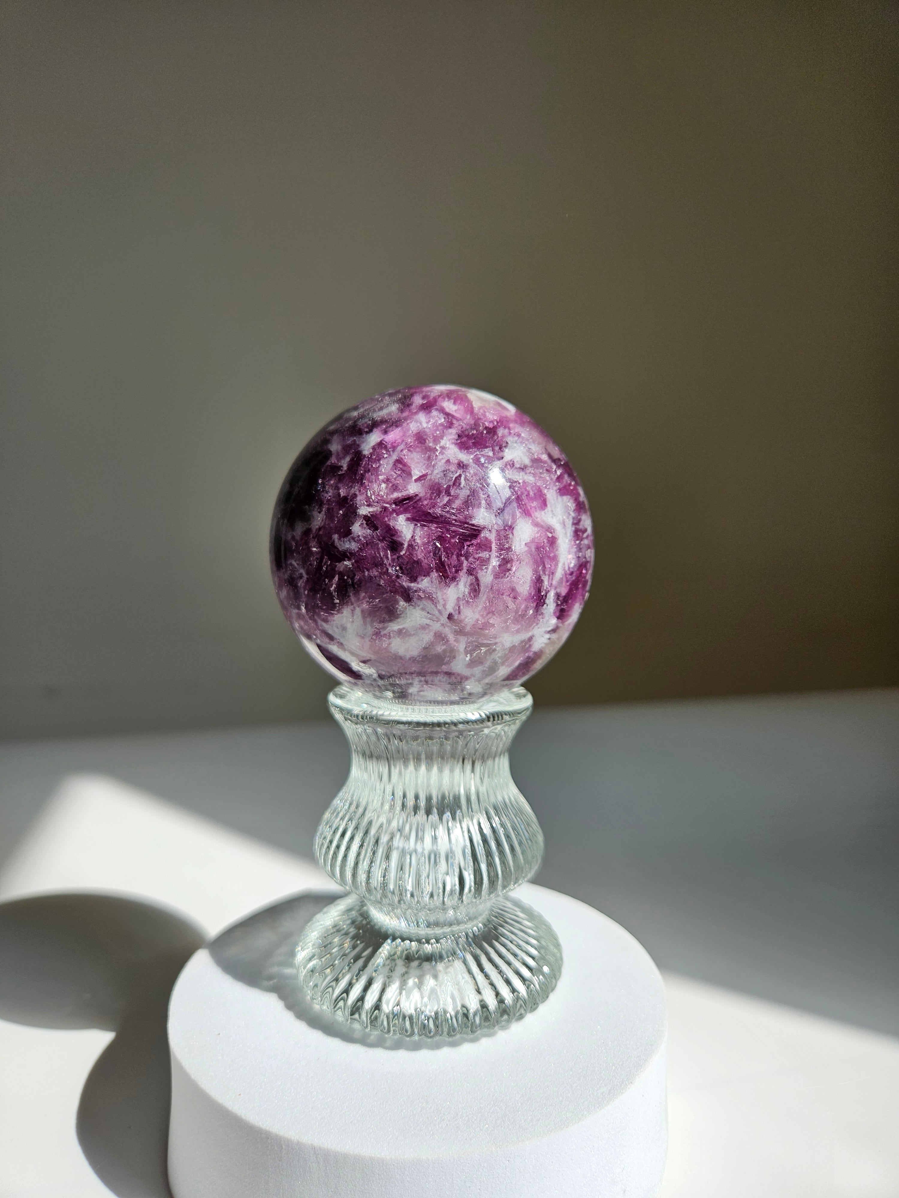 Lepidolite Sphere 006