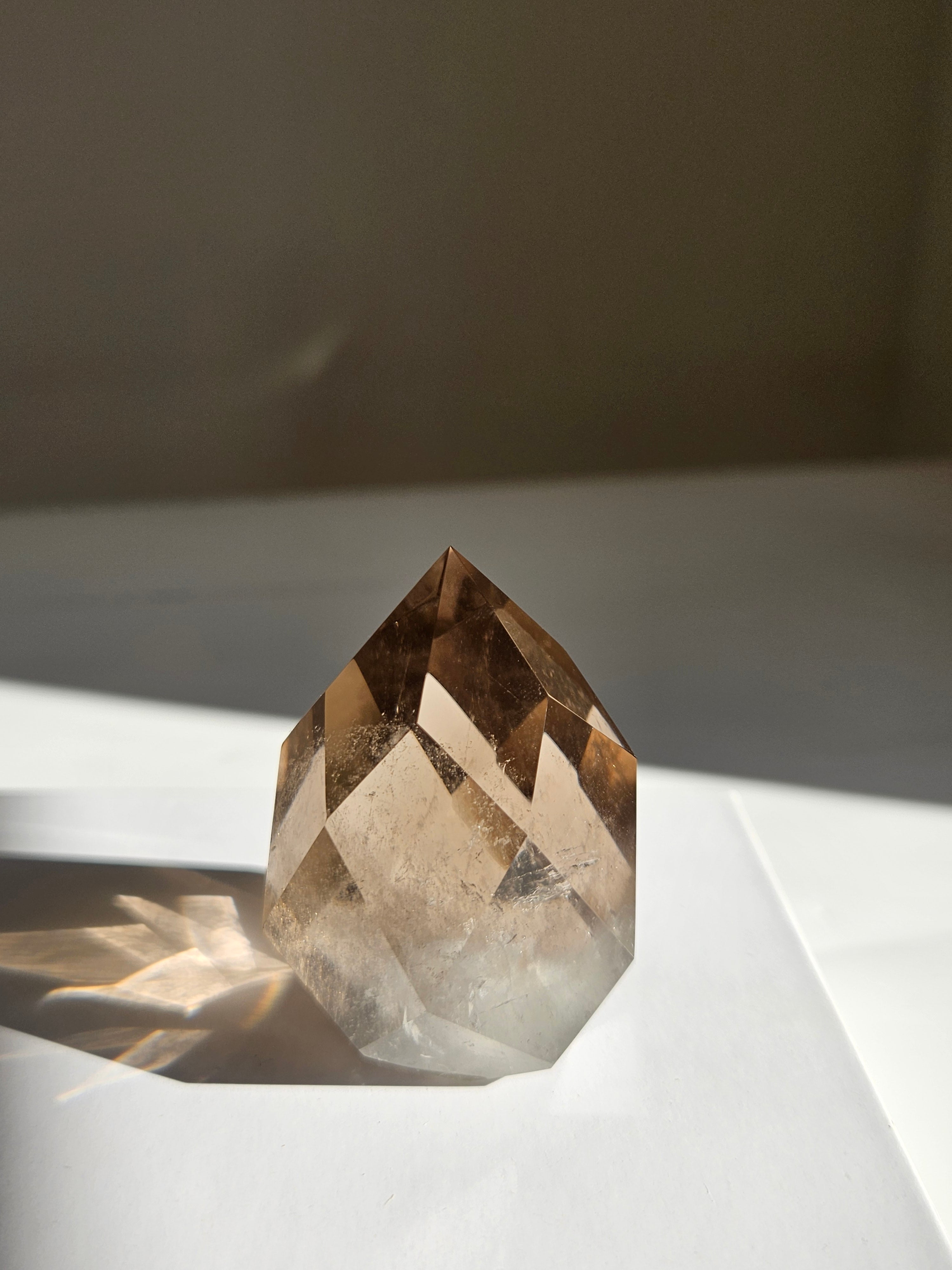 Faceted Smoky Quartz 004