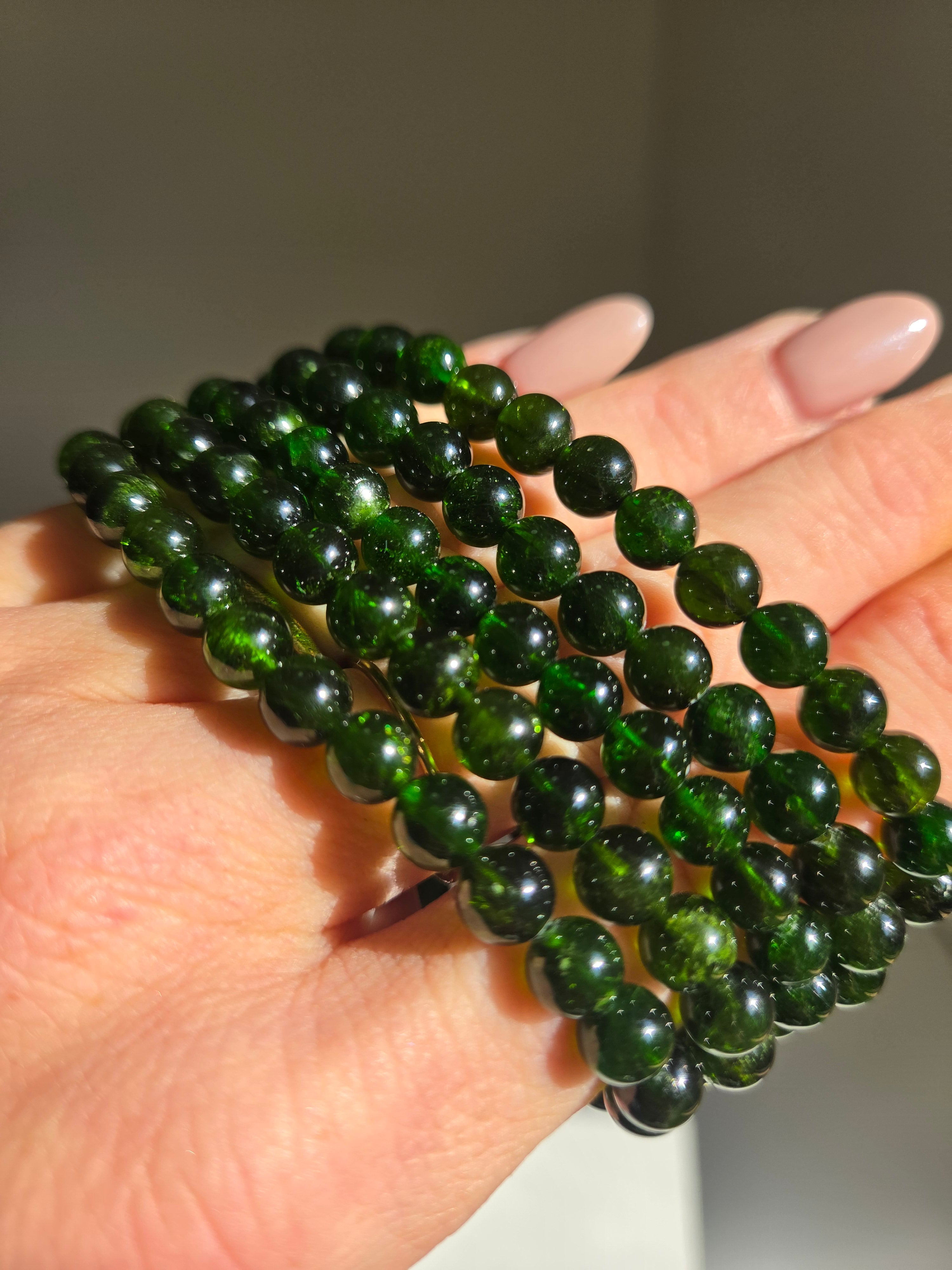 Chrome Diopside Bracelet | 7mm