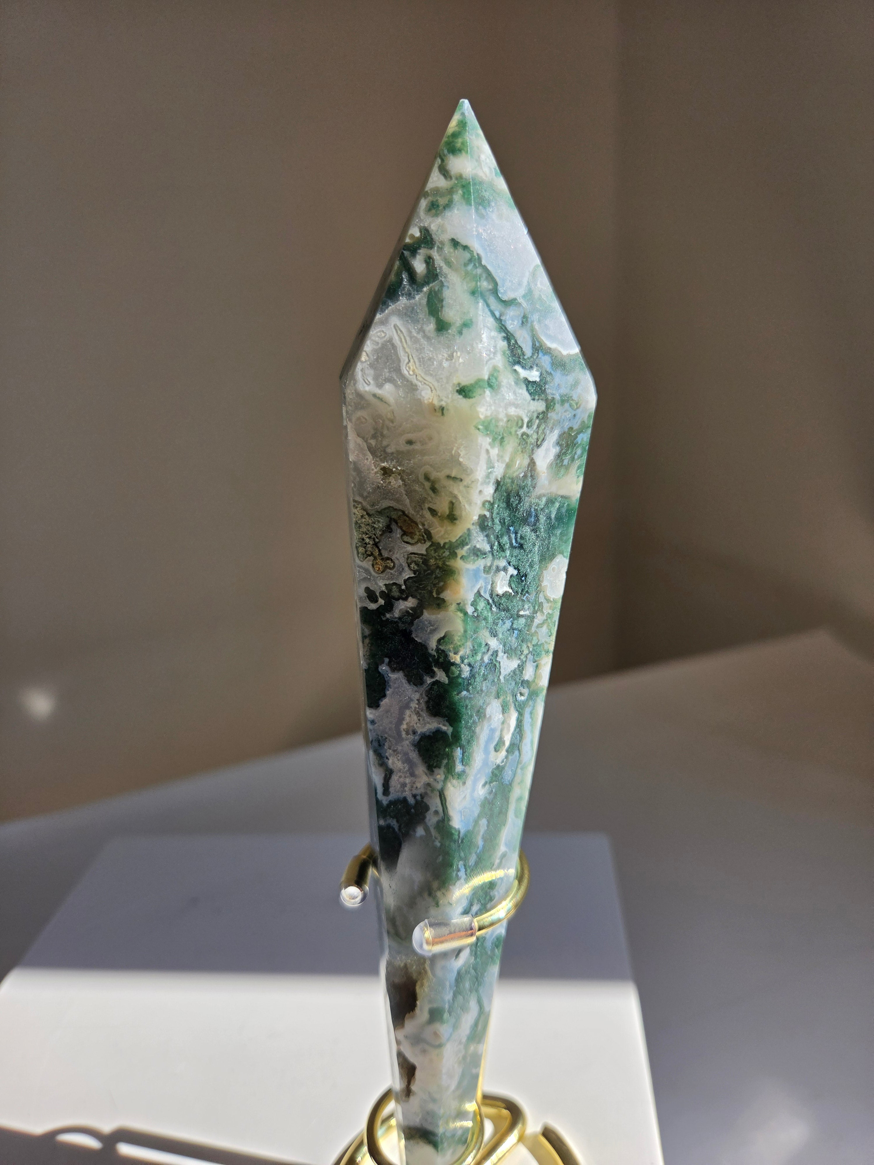 Moss Agate Wand 002