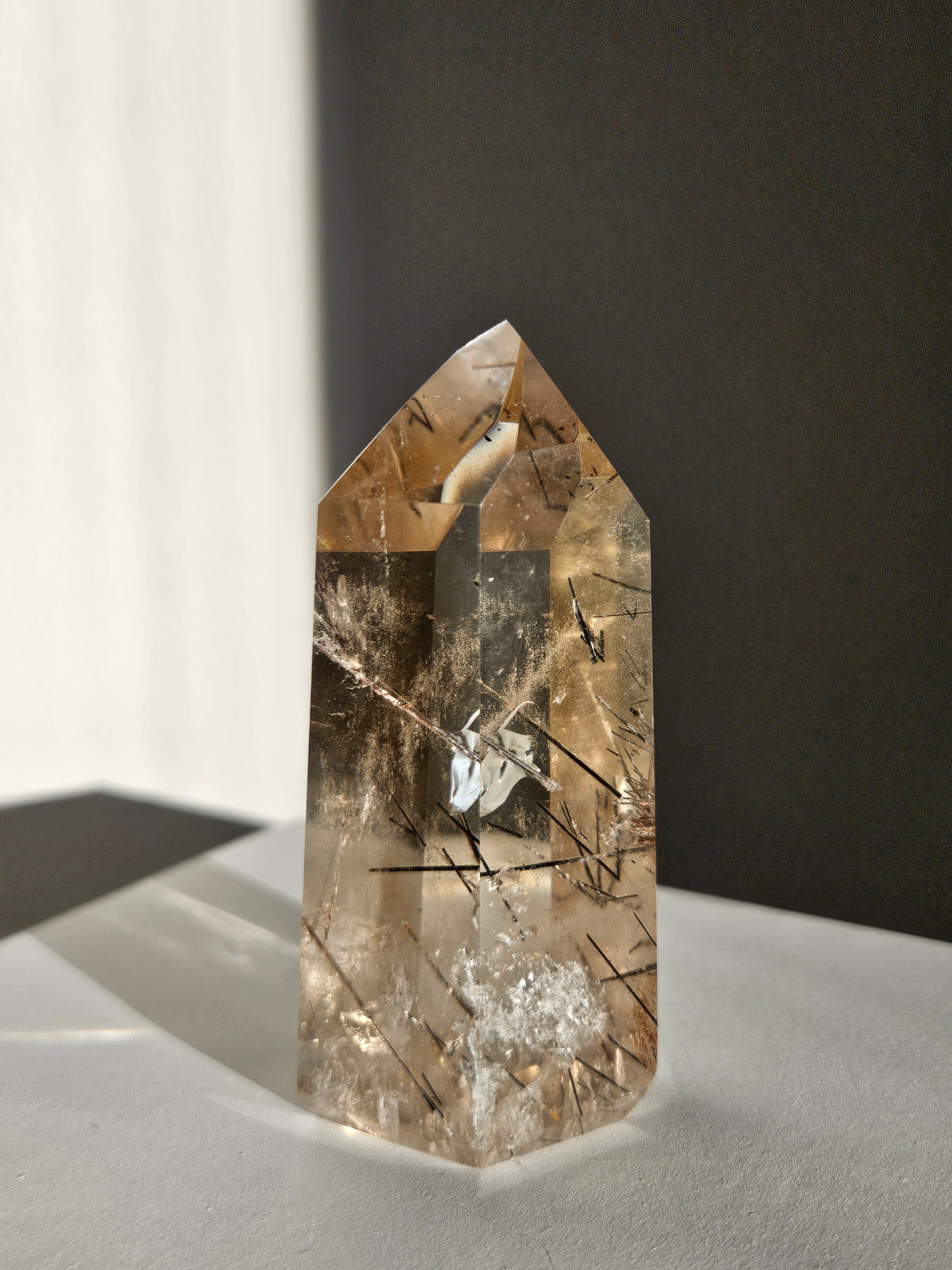 Citrine x Rutile Tower 008