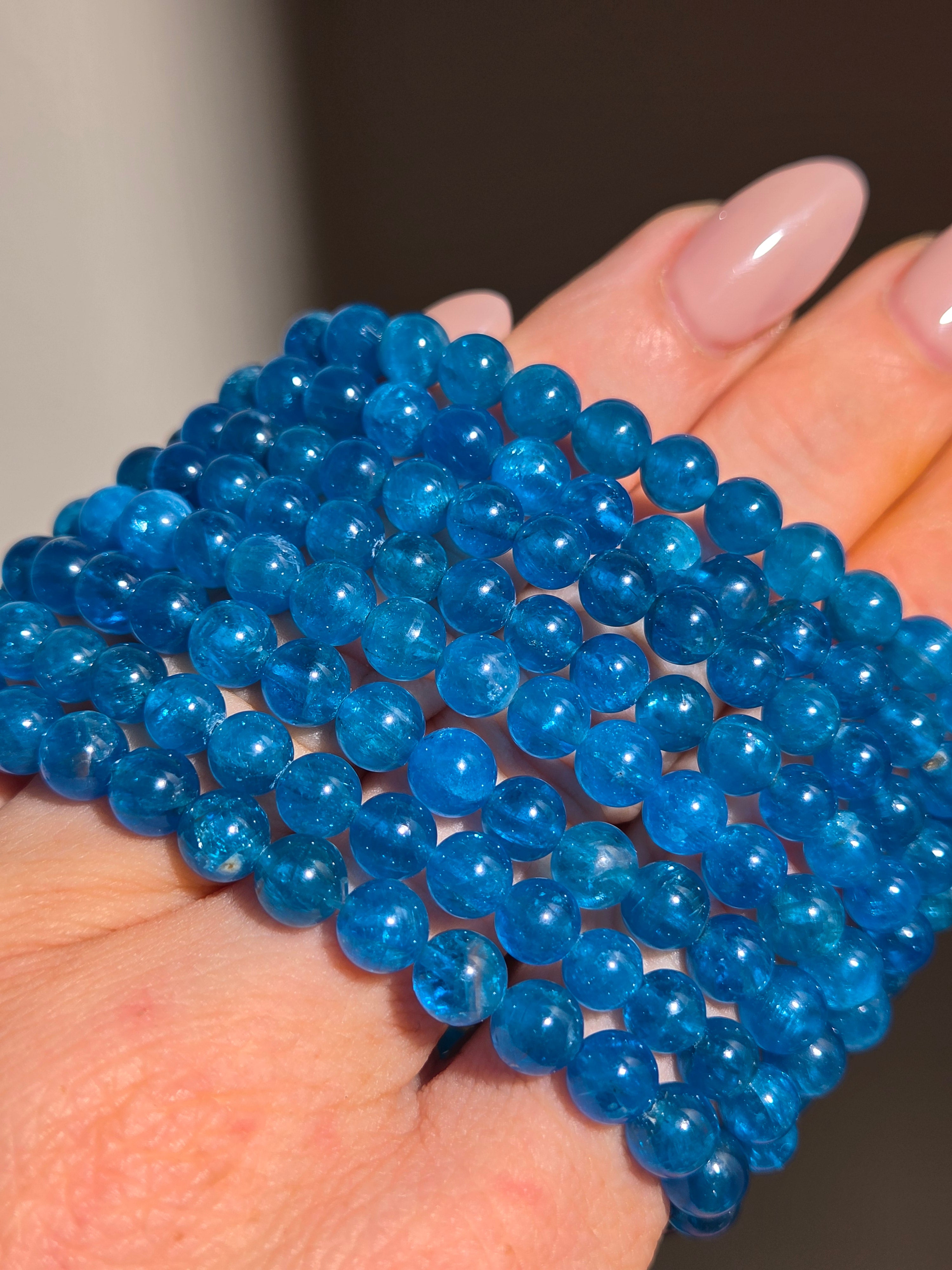 Blue Apatite Bracelet | 6mm