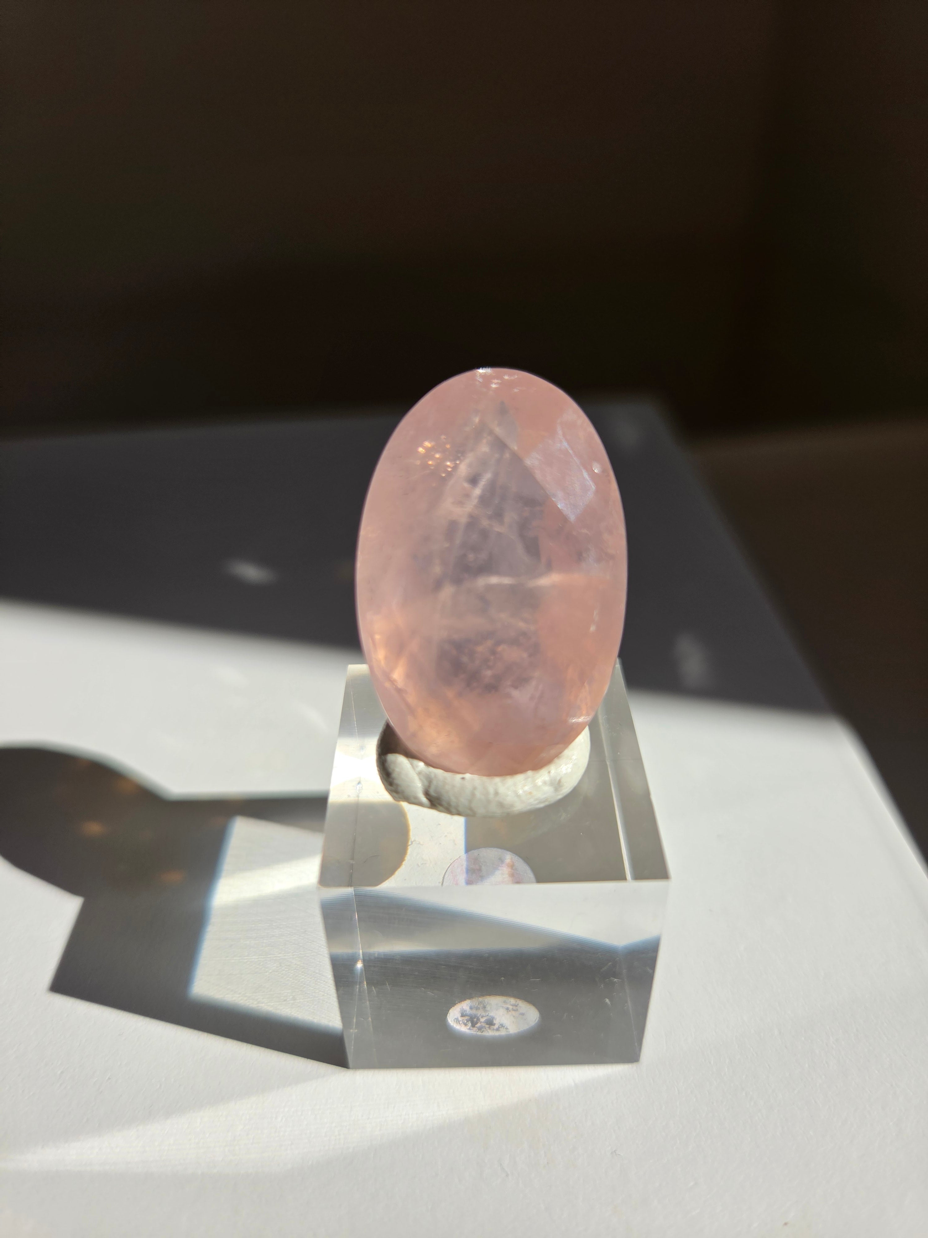 Faceted Rose Quartz 002