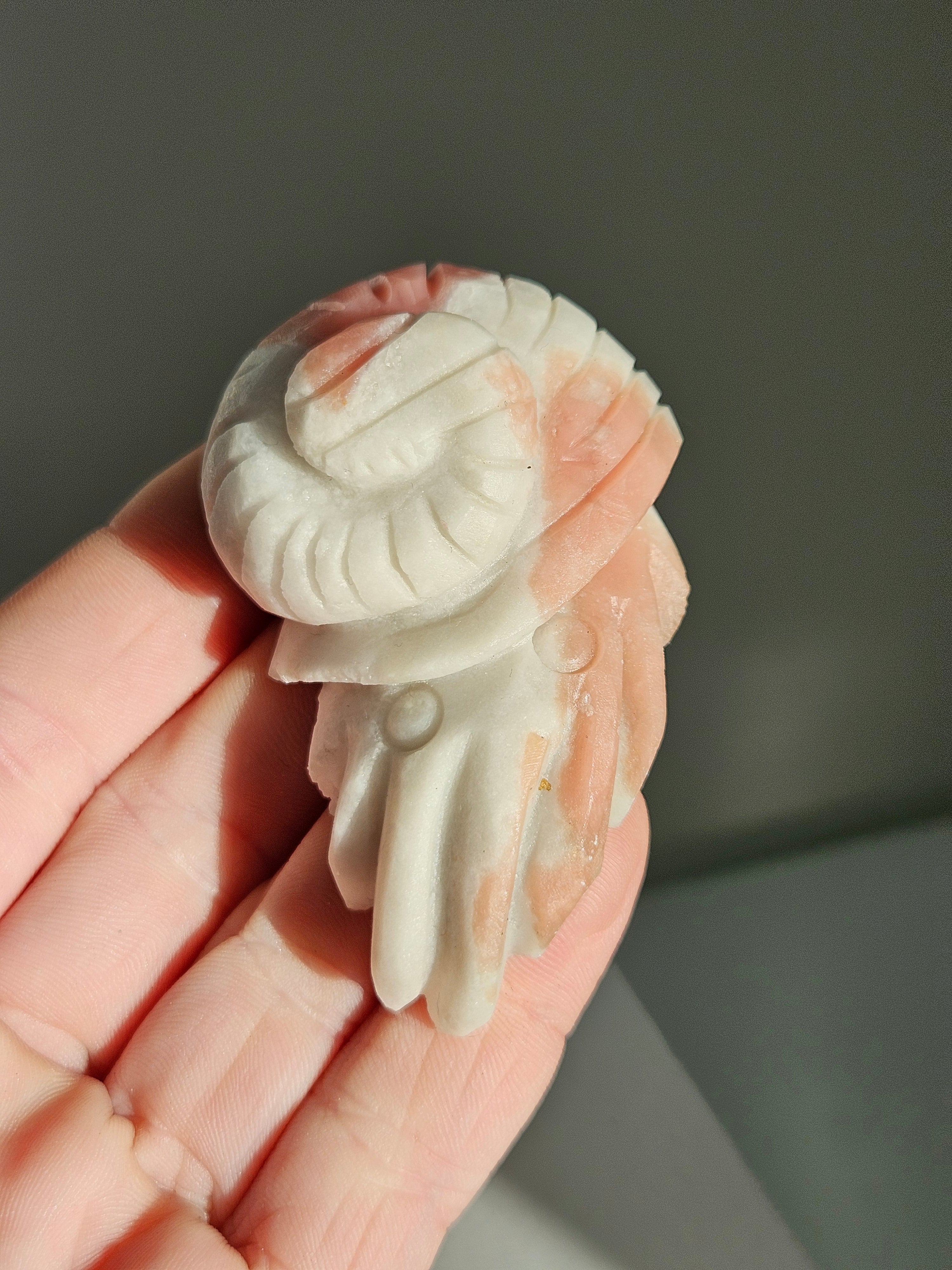 Pink Opal Sea Carving 006