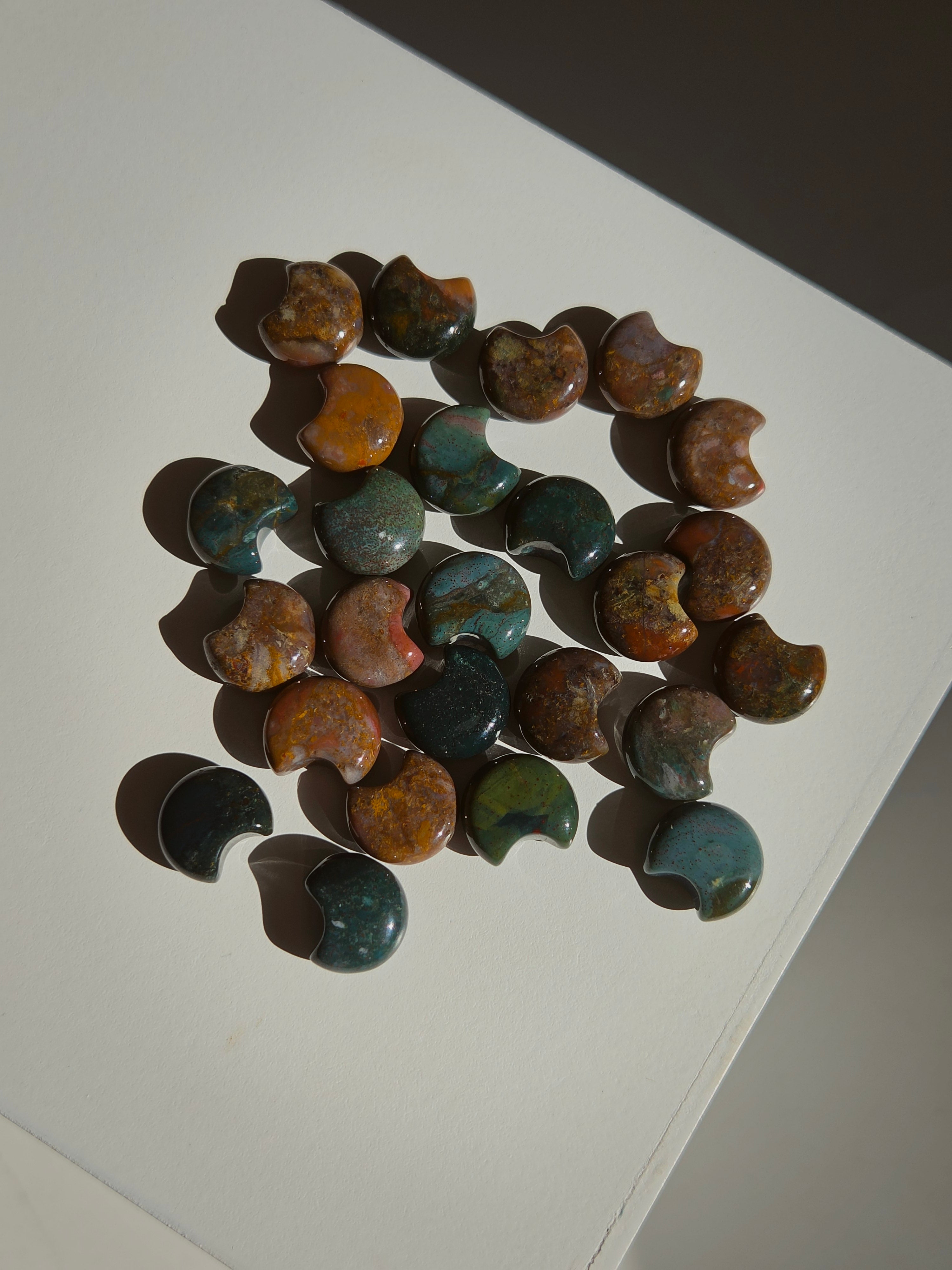 Sea Jasper Mini Moon Set