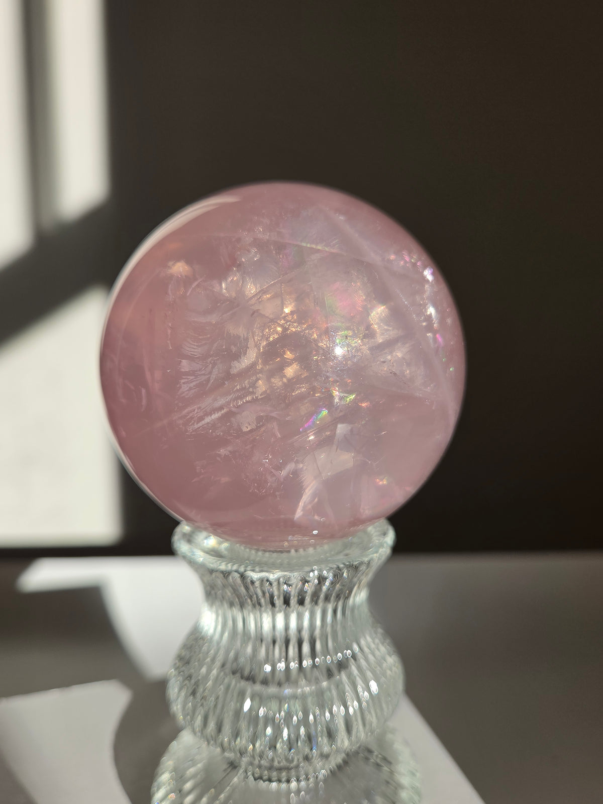 Rose Quartz Sphere 029