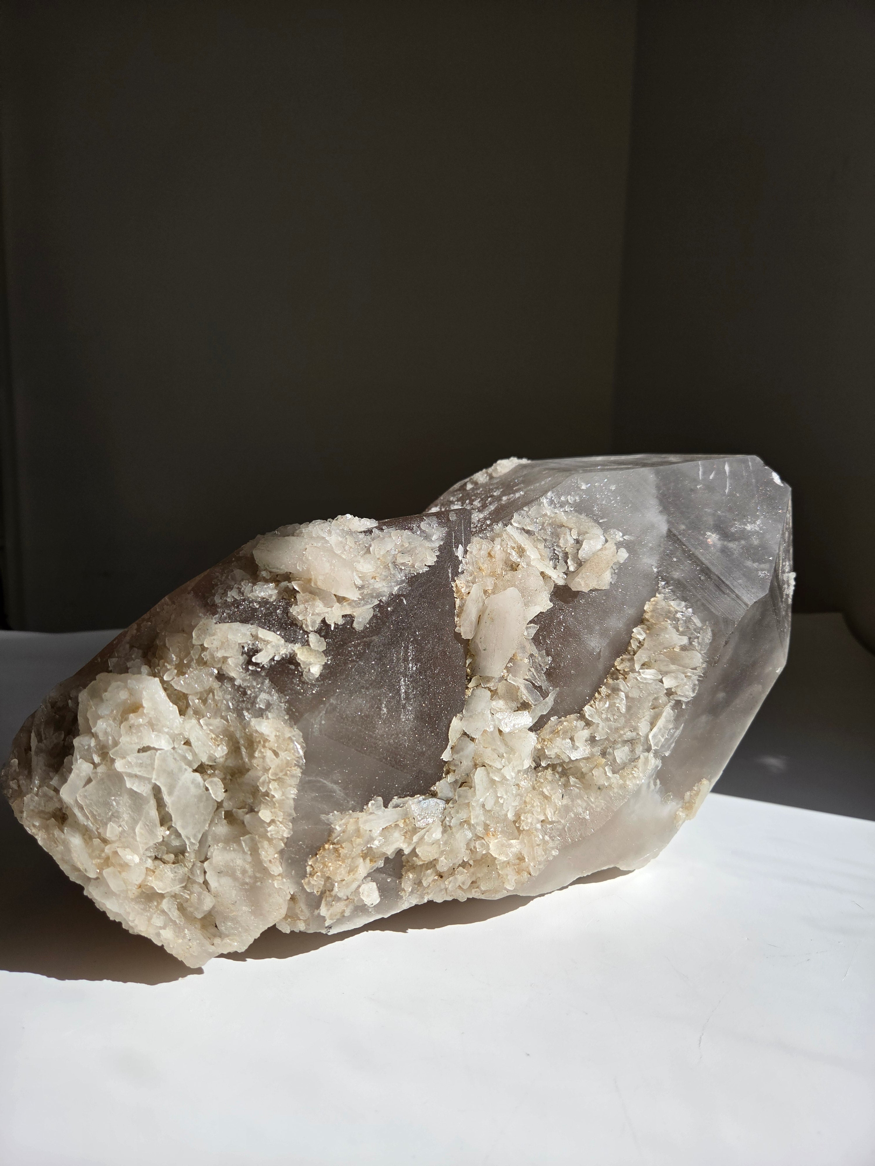 Raw Smoky Quartz Statement