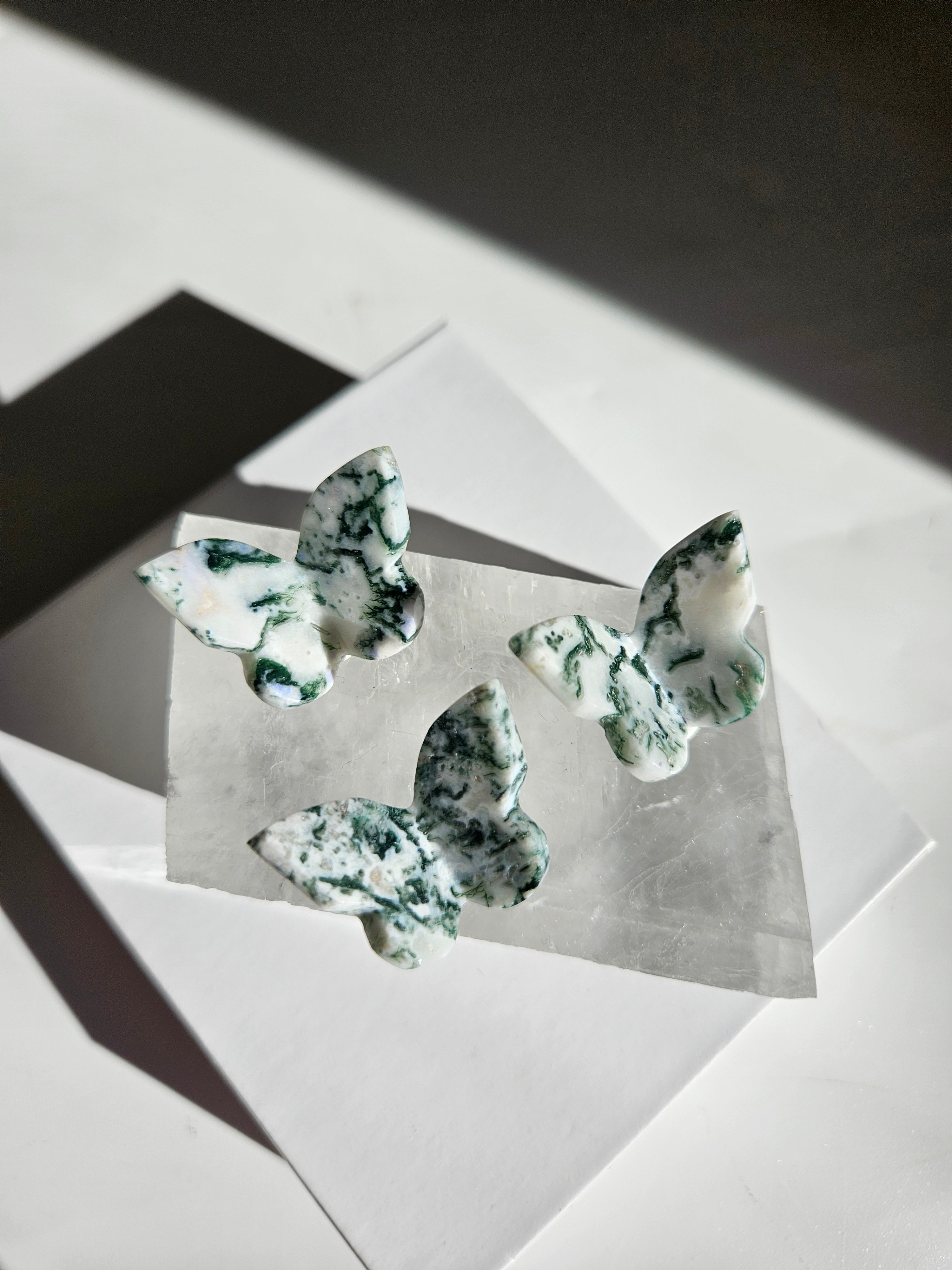 Tree Agate Mini Butterfly