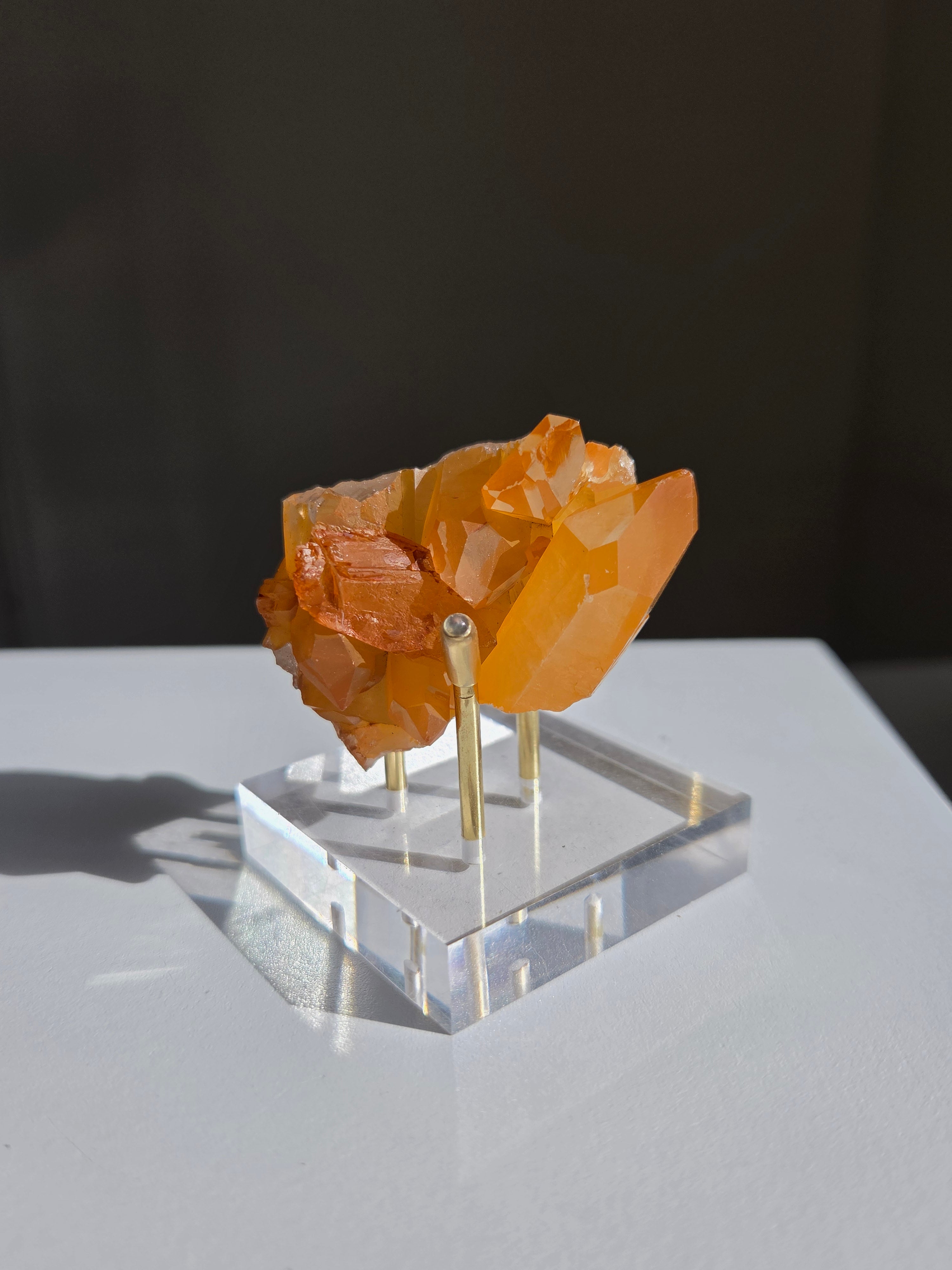 Tangerine Quartz Cluster 002