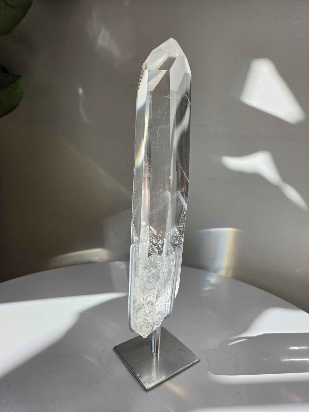 Phantom Lemurian Quartz on stand 006