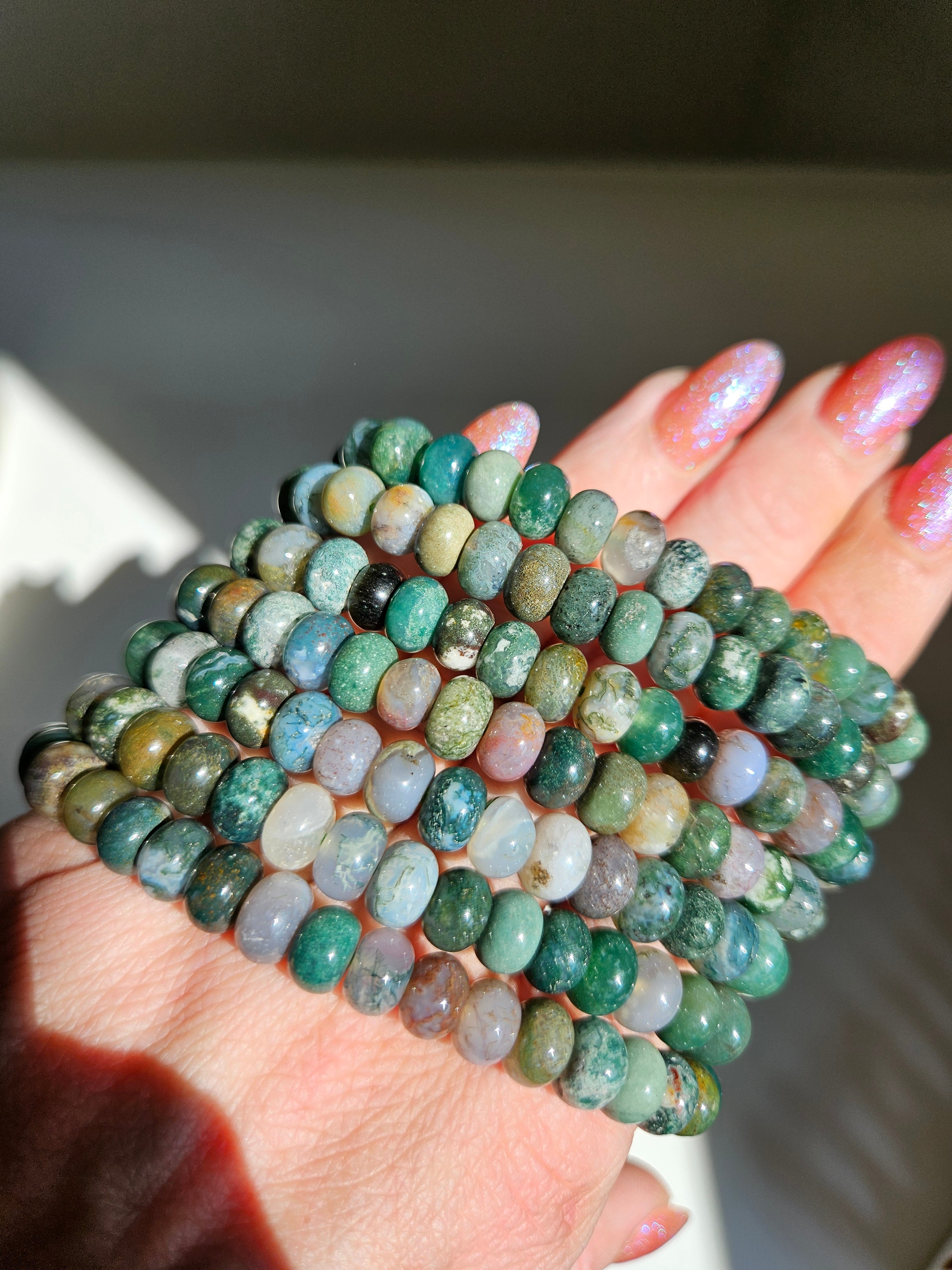Sea Jasper bracelet | donut bead