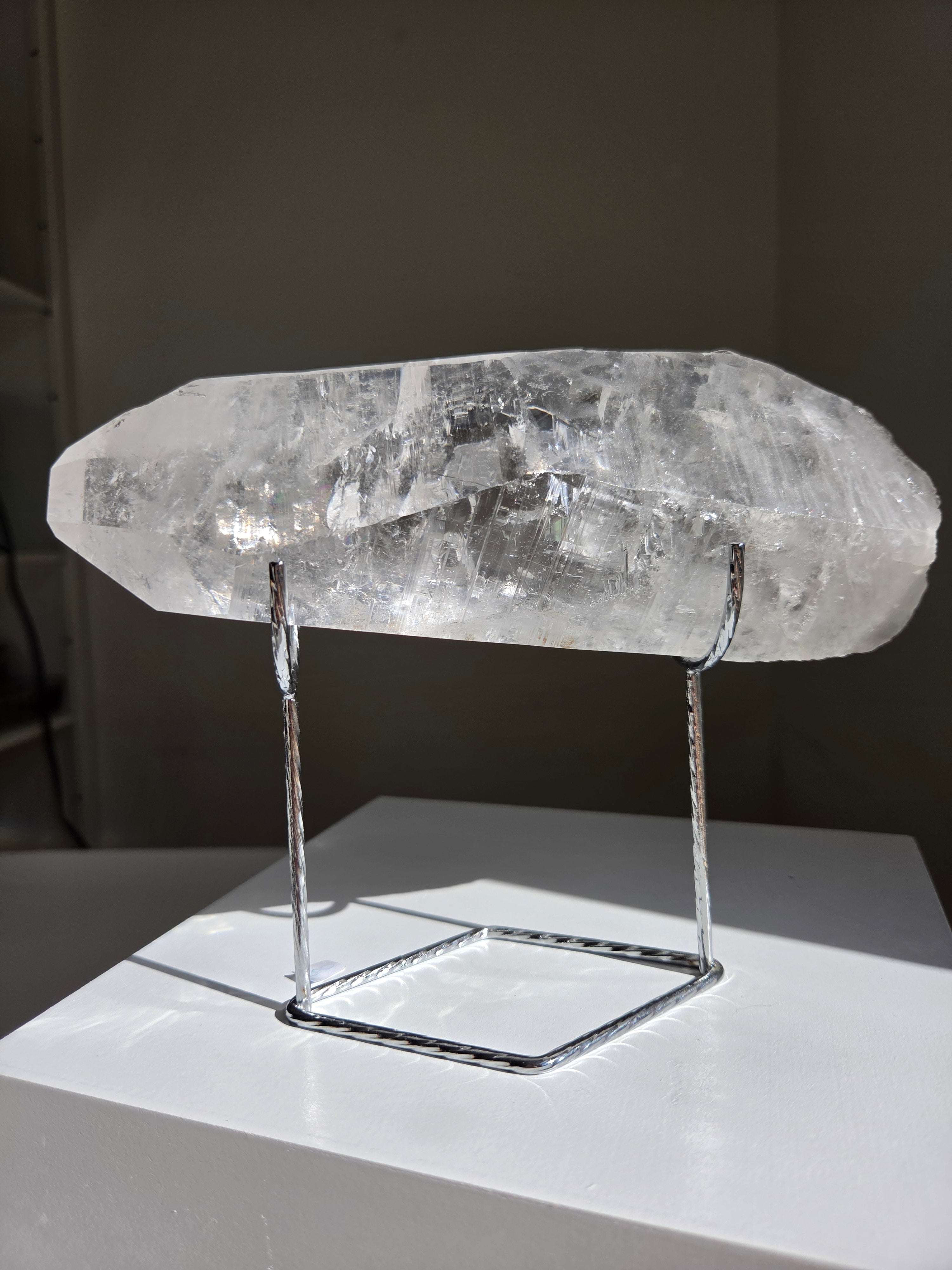 Semipolished Lemurian Quartz Wand