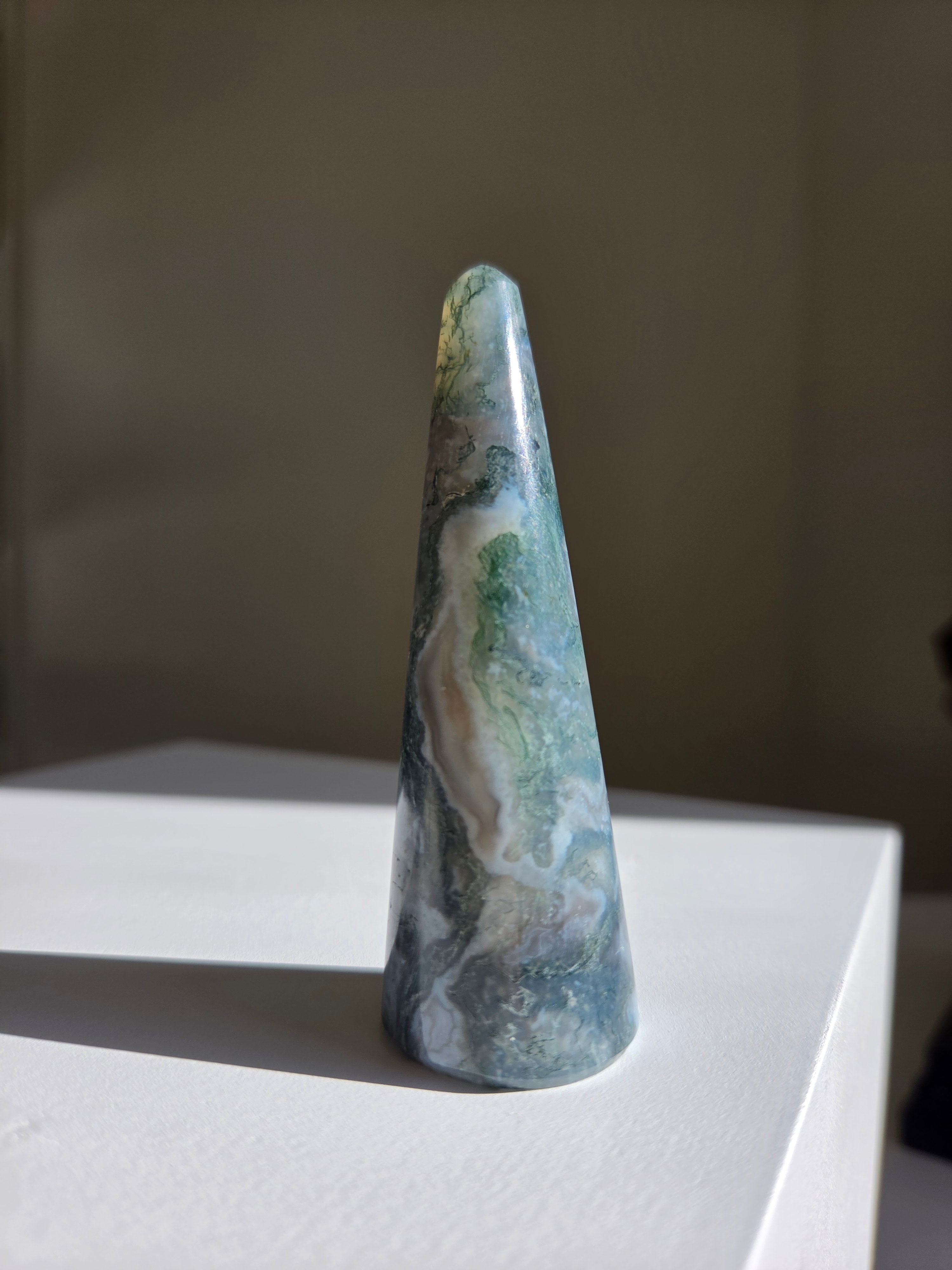 Moss Agate Ring Holder 001