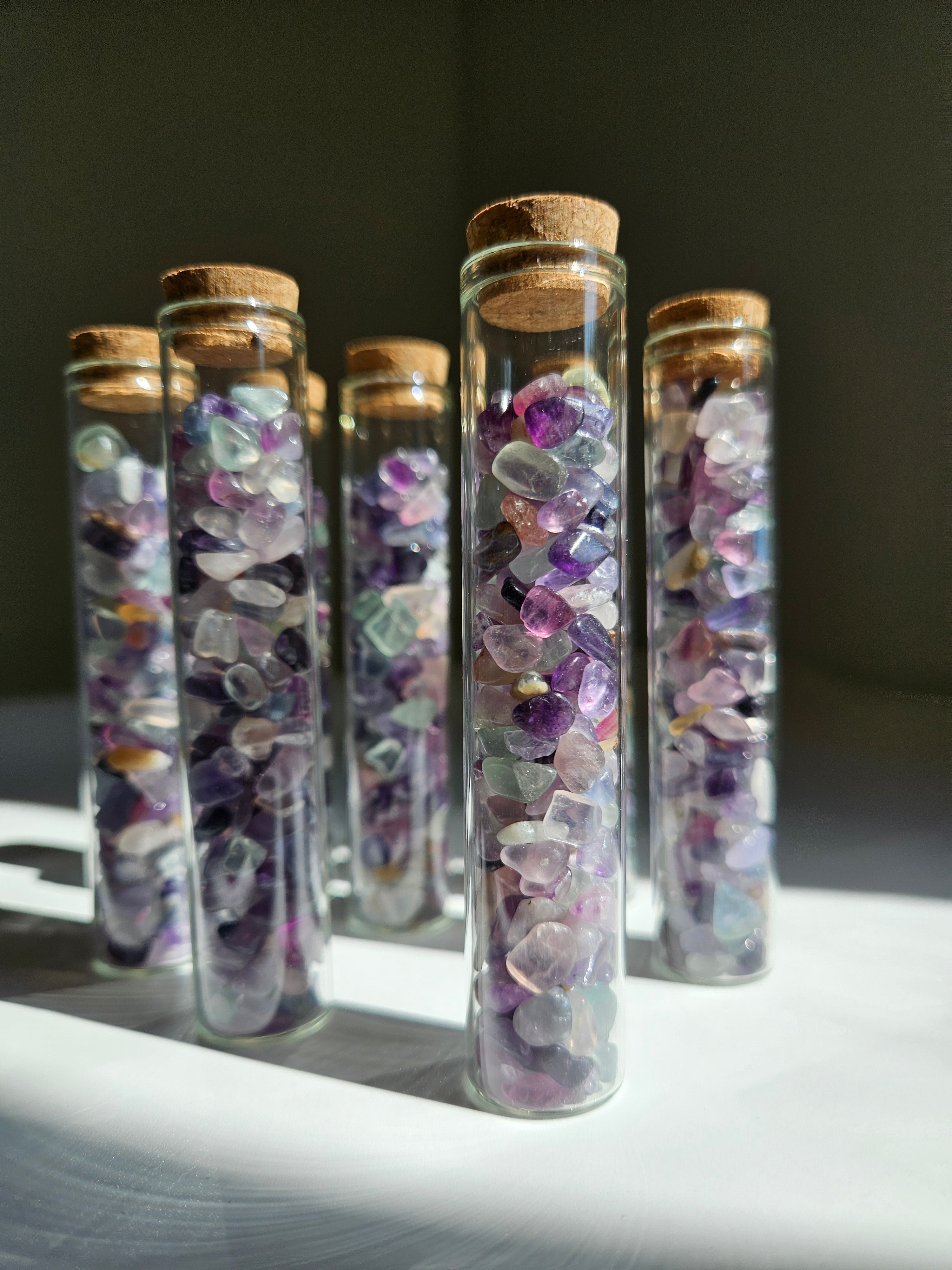 Rainbow Fluorite Vial
