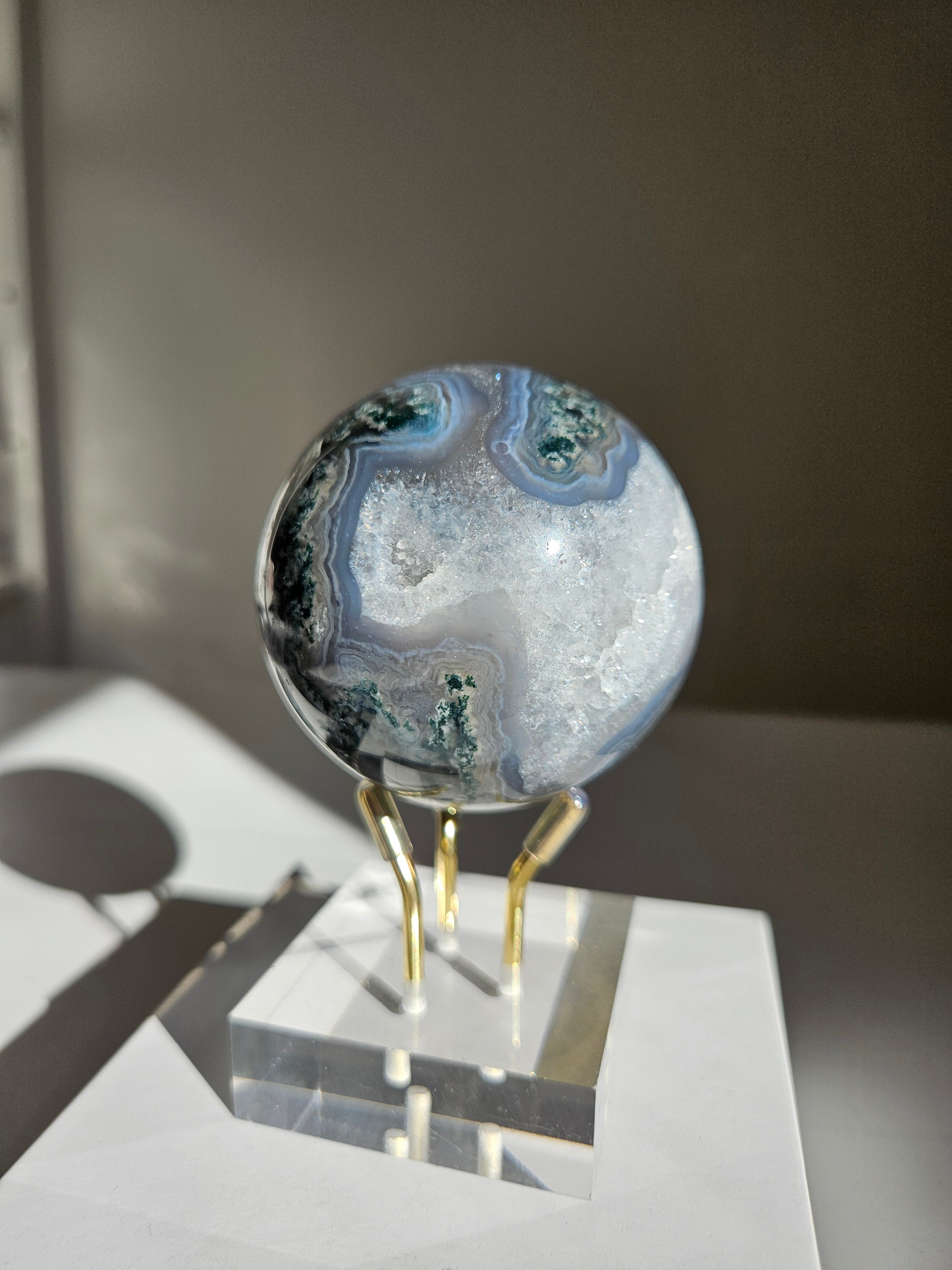Moss Agate Sphere 009
