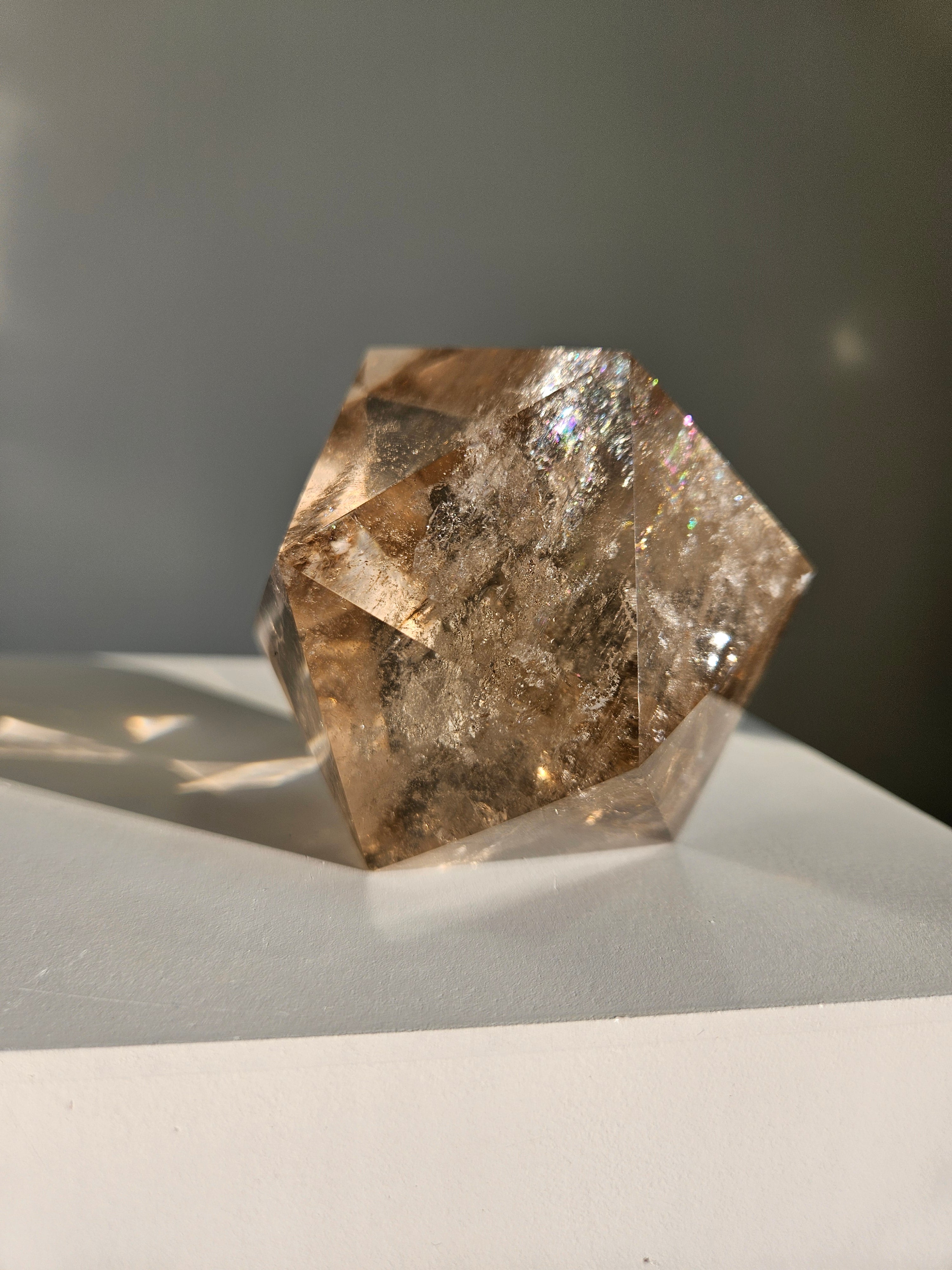 Smoky Quartz Icosahedron 004