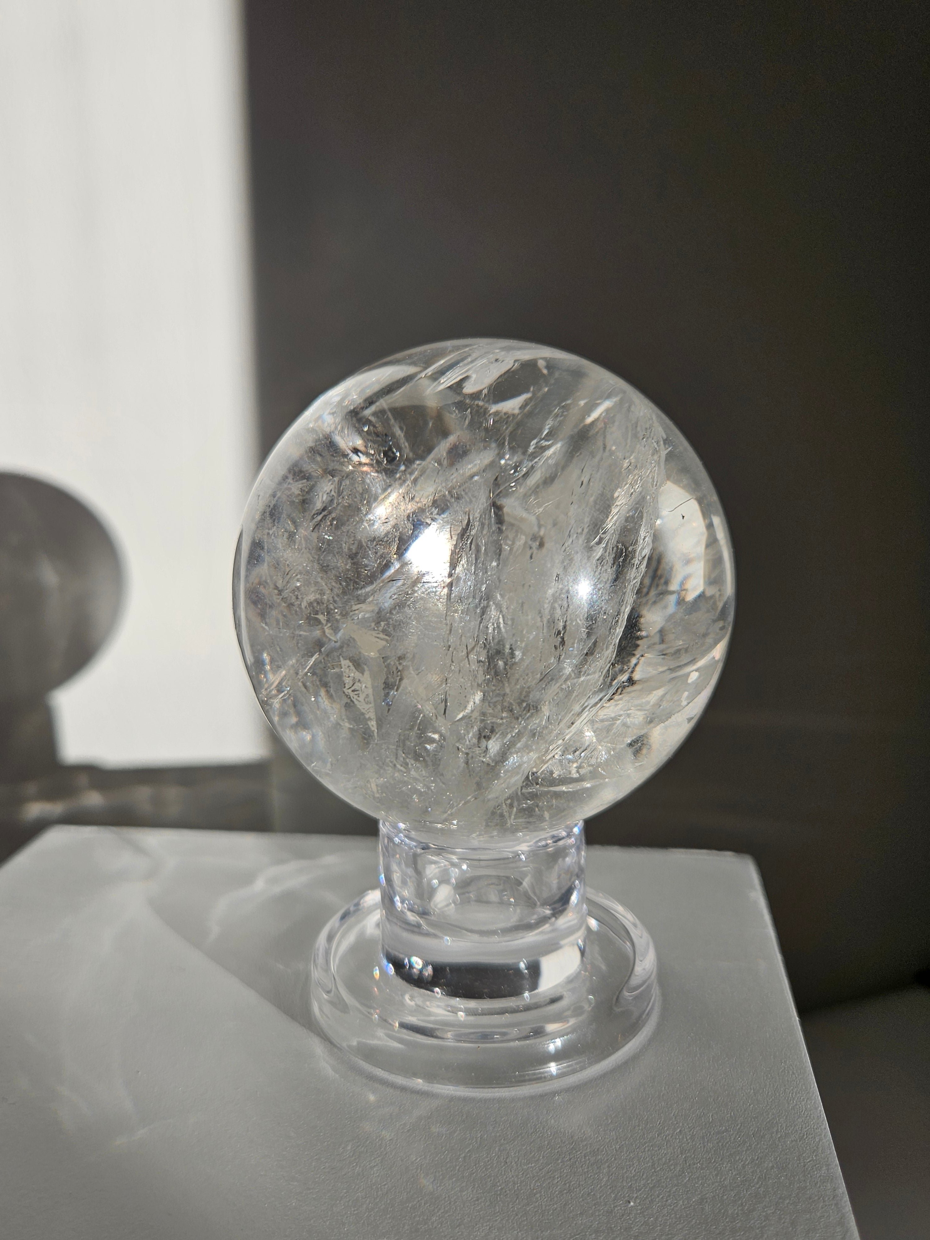 Lemurian Quartz Sphere 018