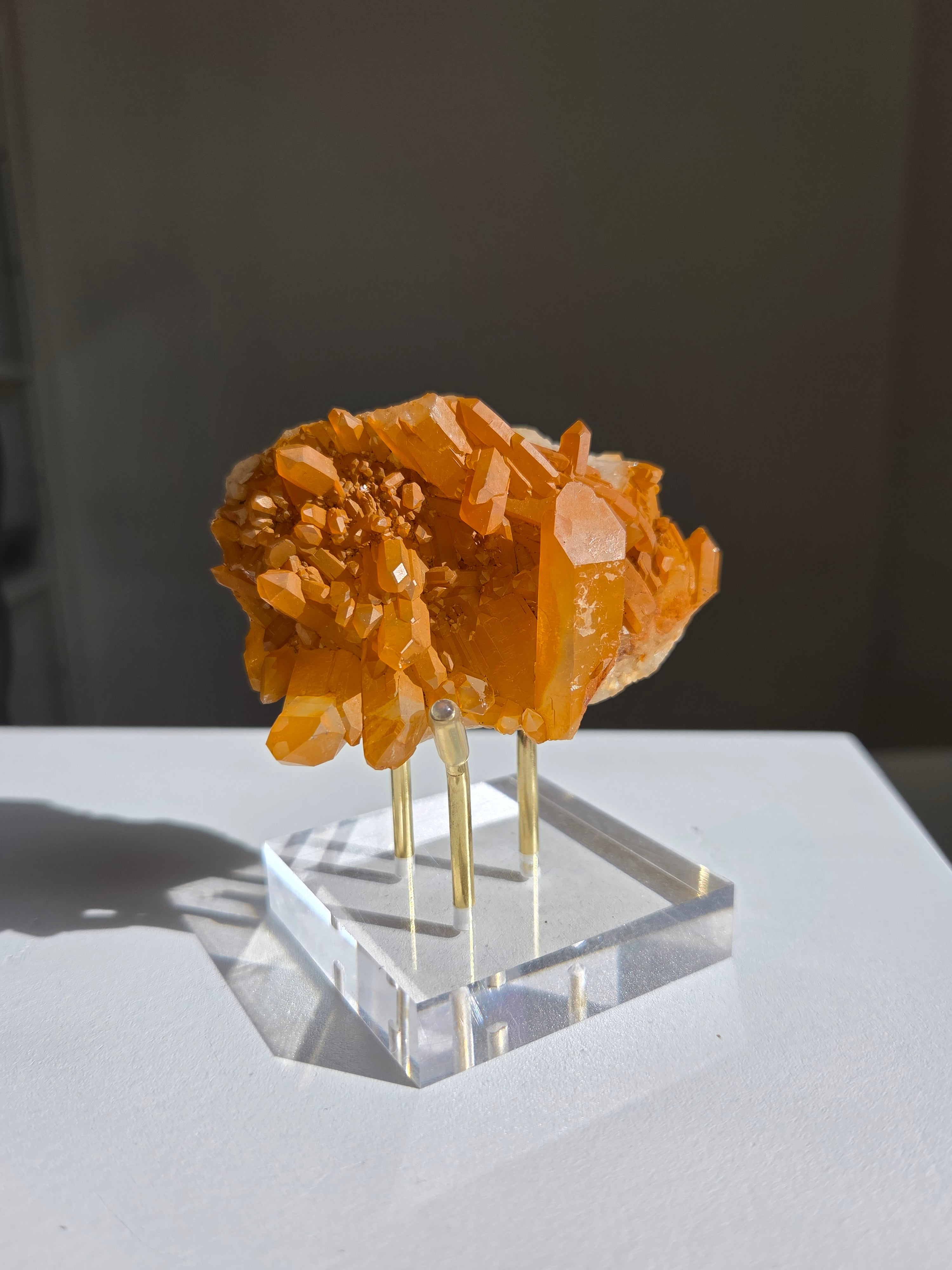 Tangerine Quartz Cluster 003