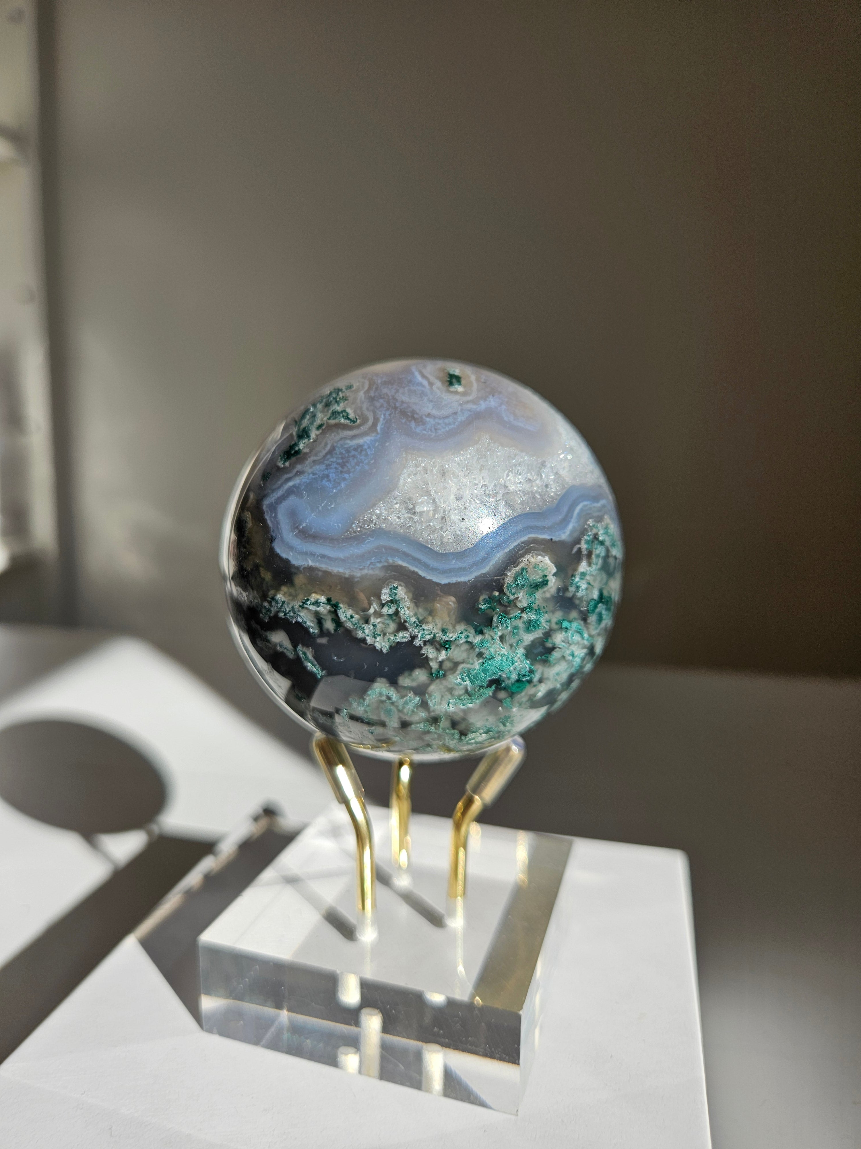 Moss Agate Sphere 009