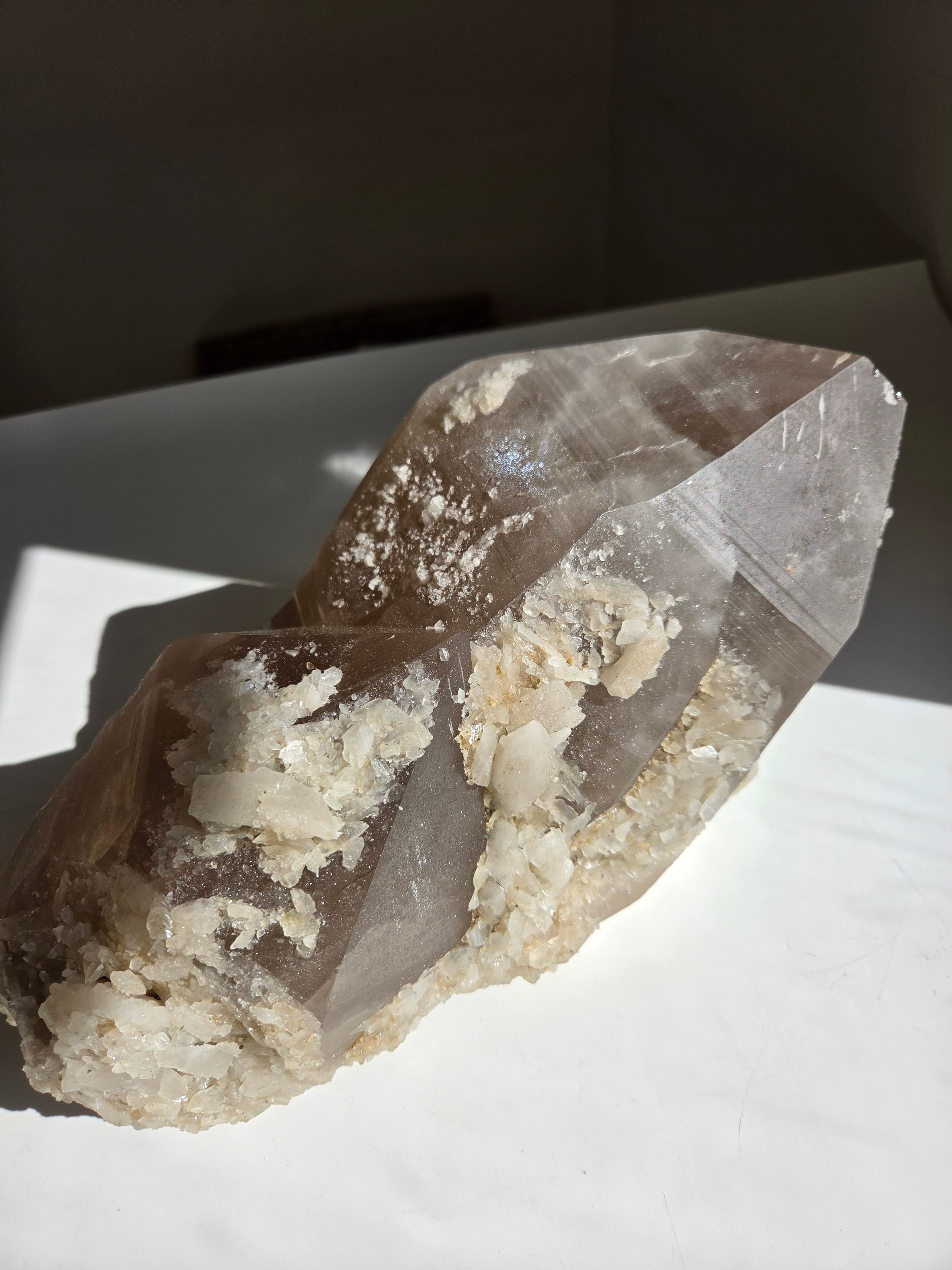 Raw Smoky Quartz Statement