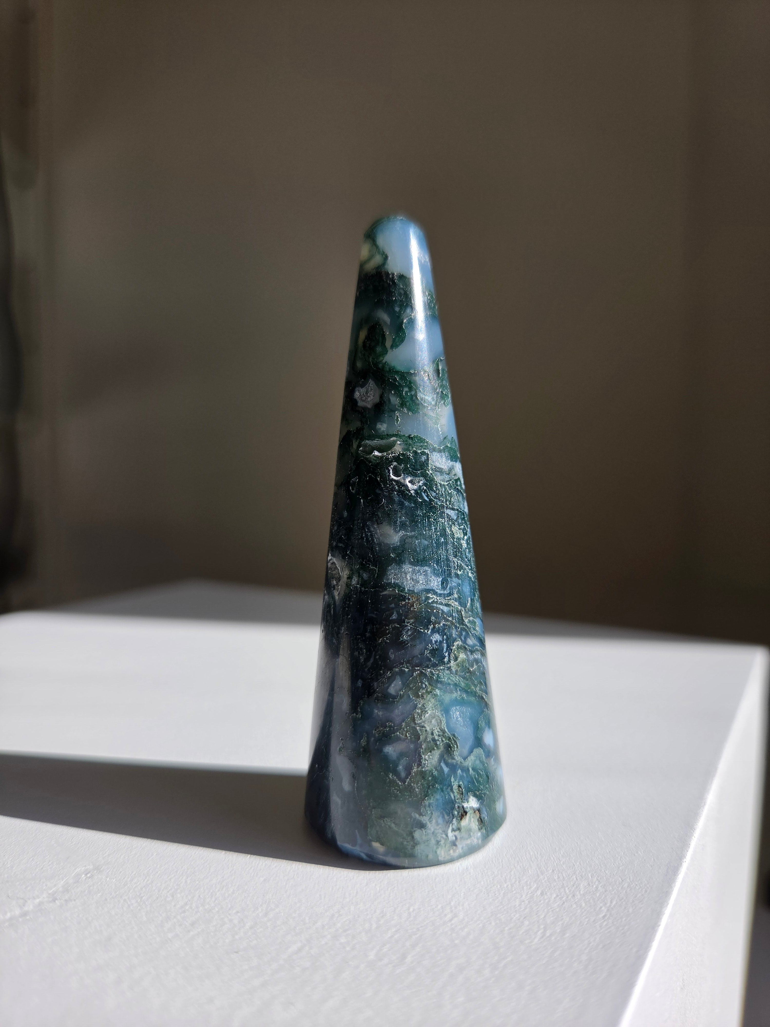 Moss Agate Ring Holder 003