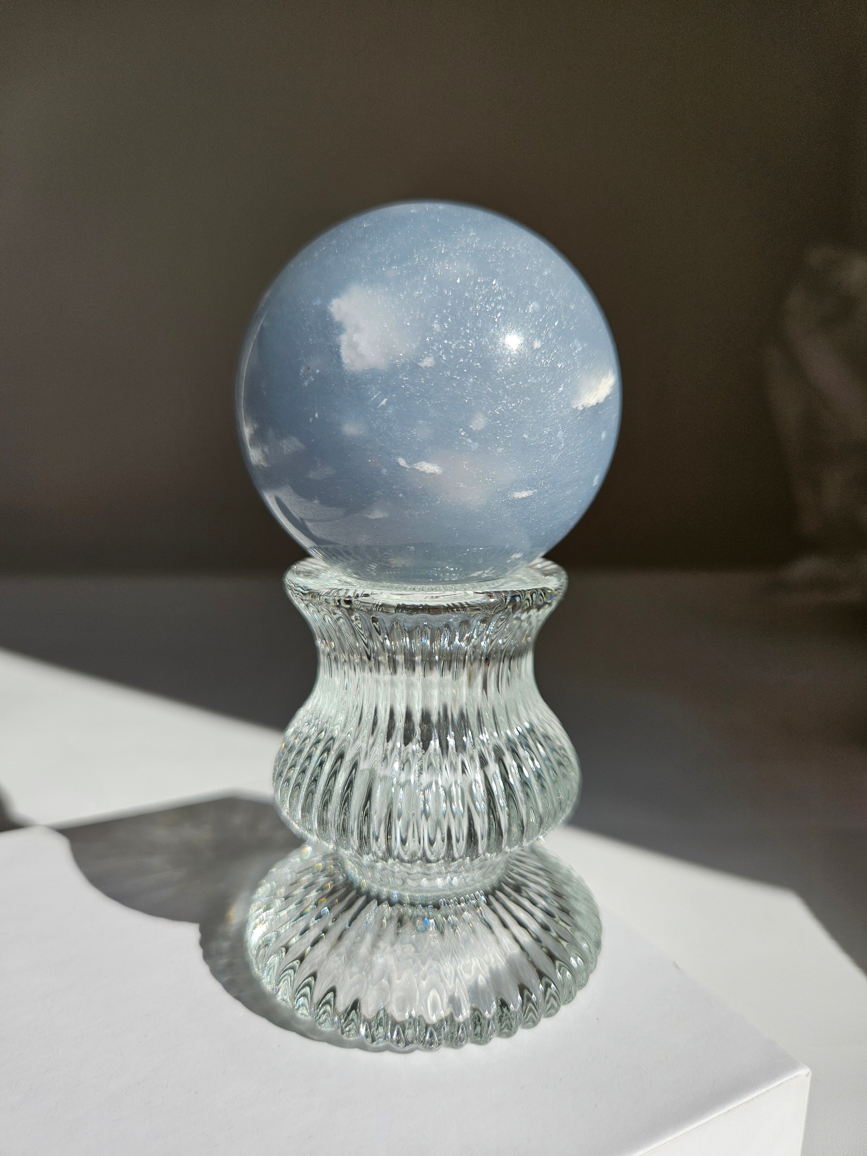 Snowflake Angelite Sphere 003