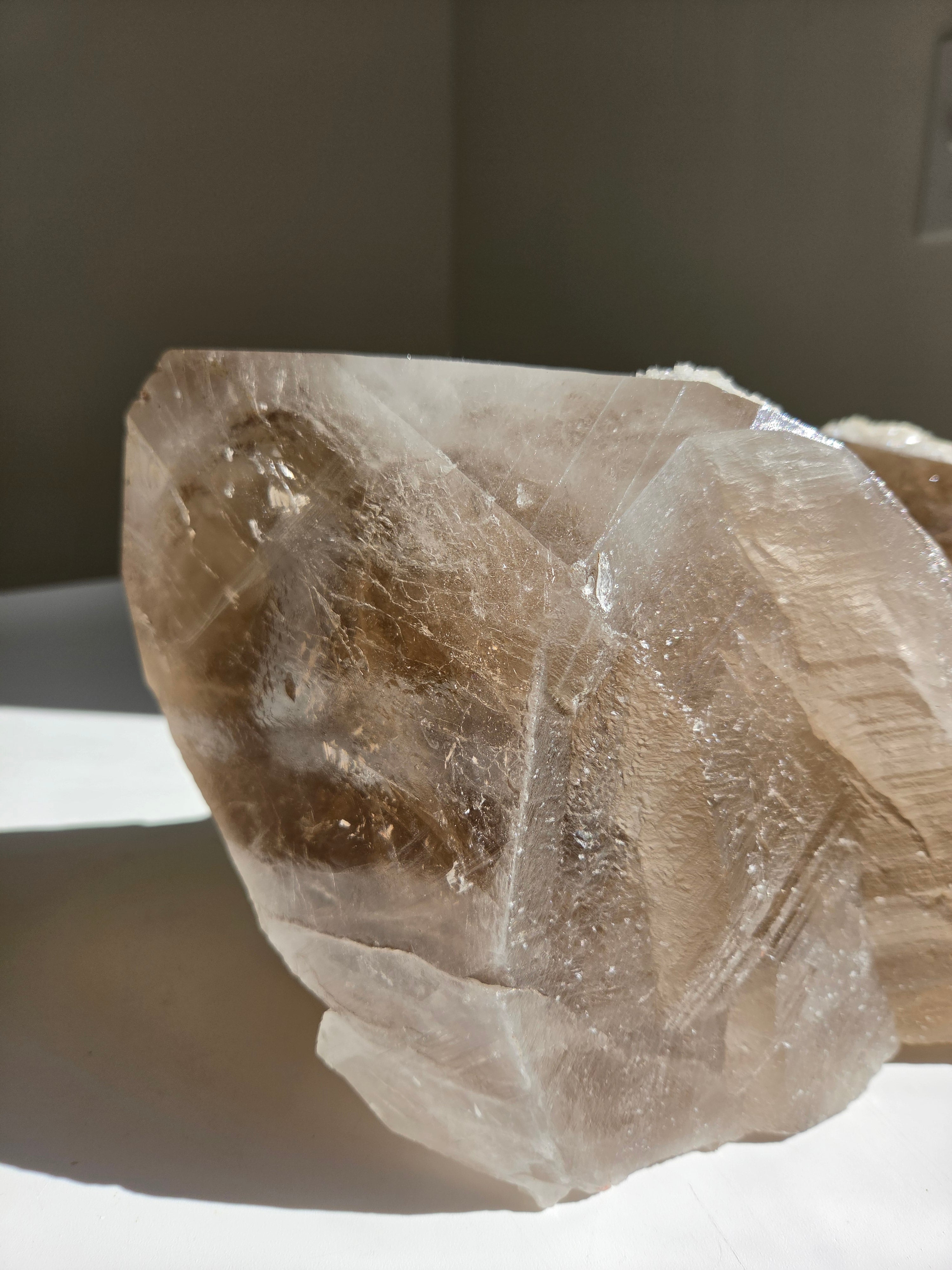 Raw Smoky Quartz Statement
