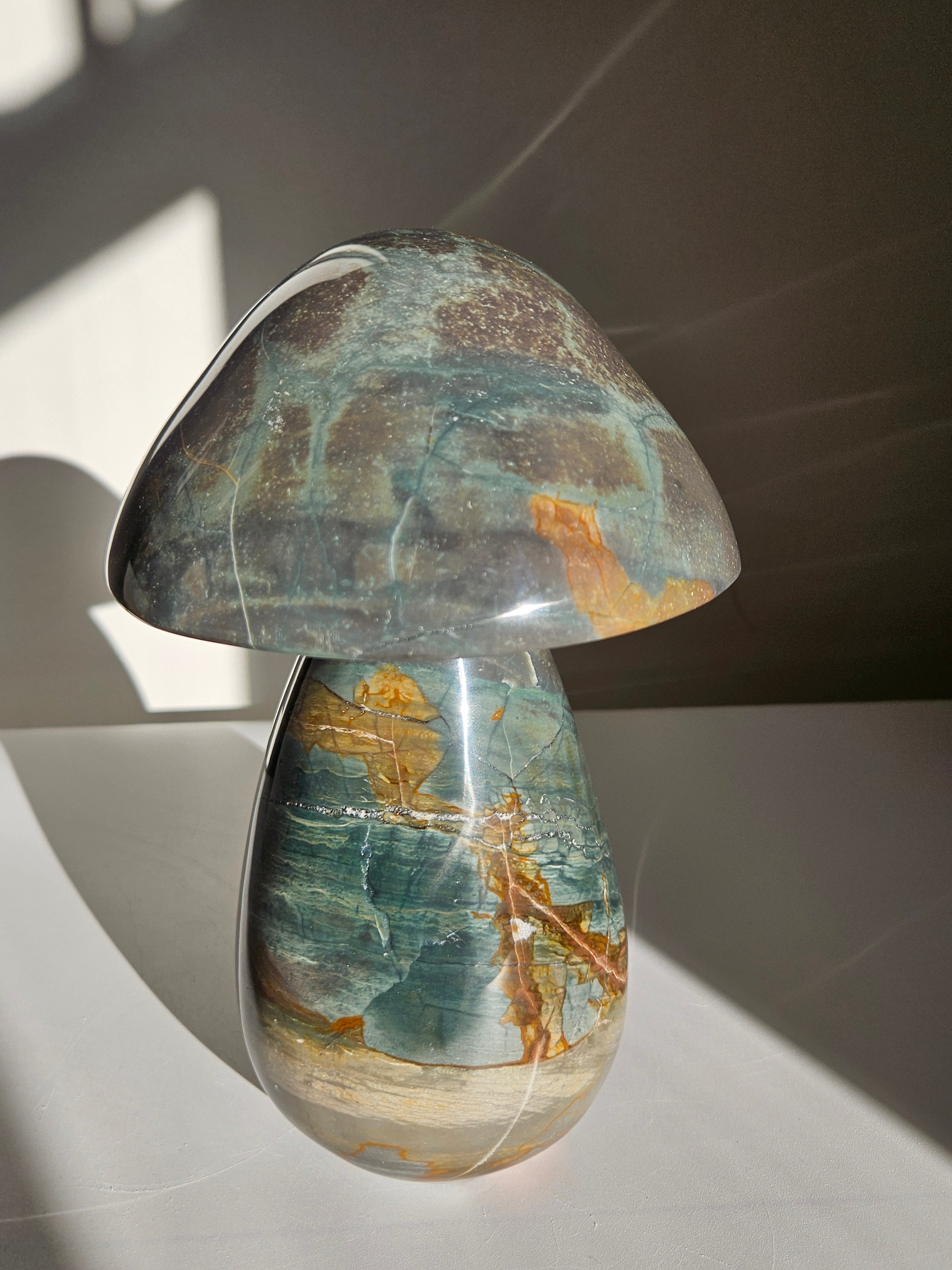 Polychrome Jasper Statement Mushroom 001