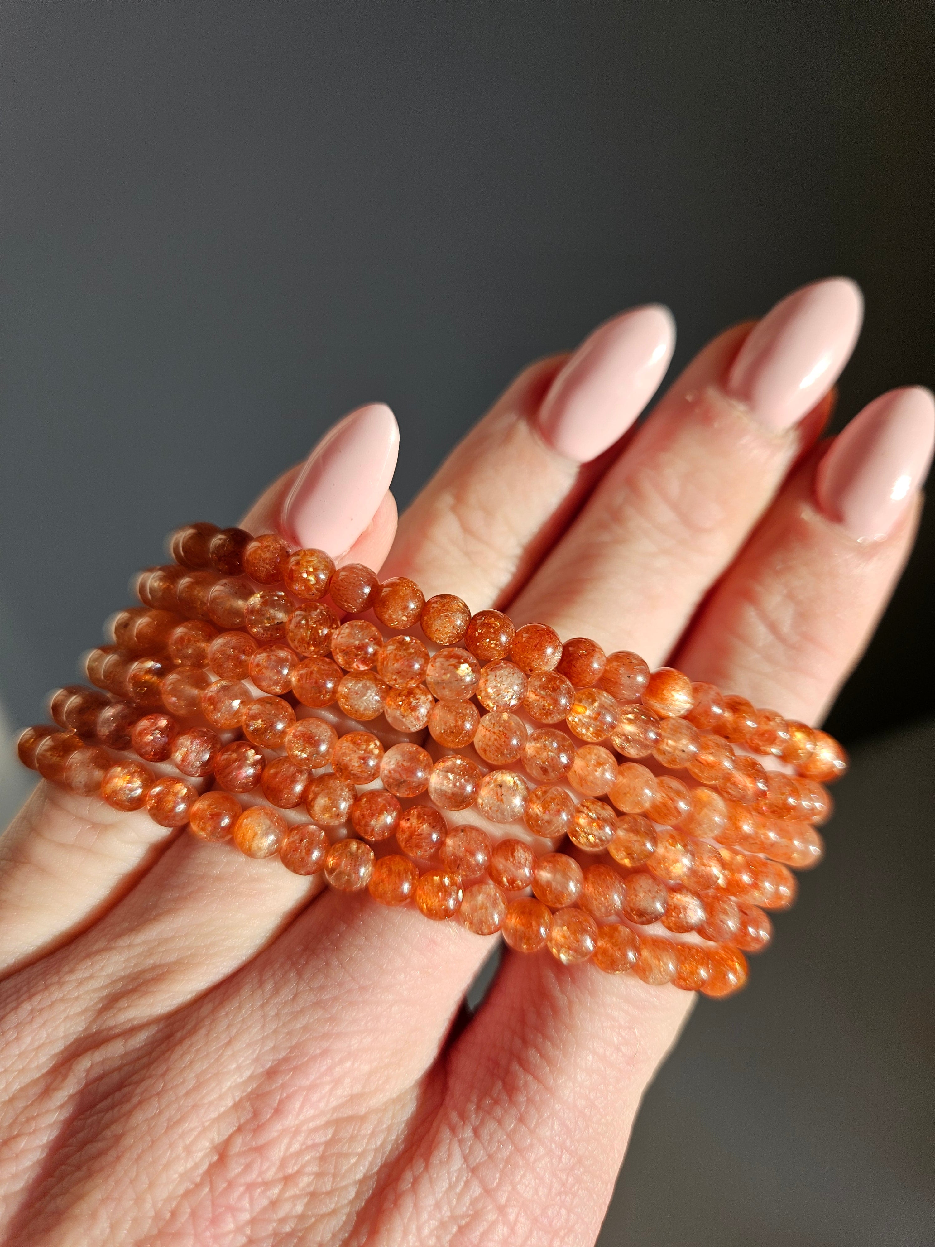 Sunstone bracelet | 5mm