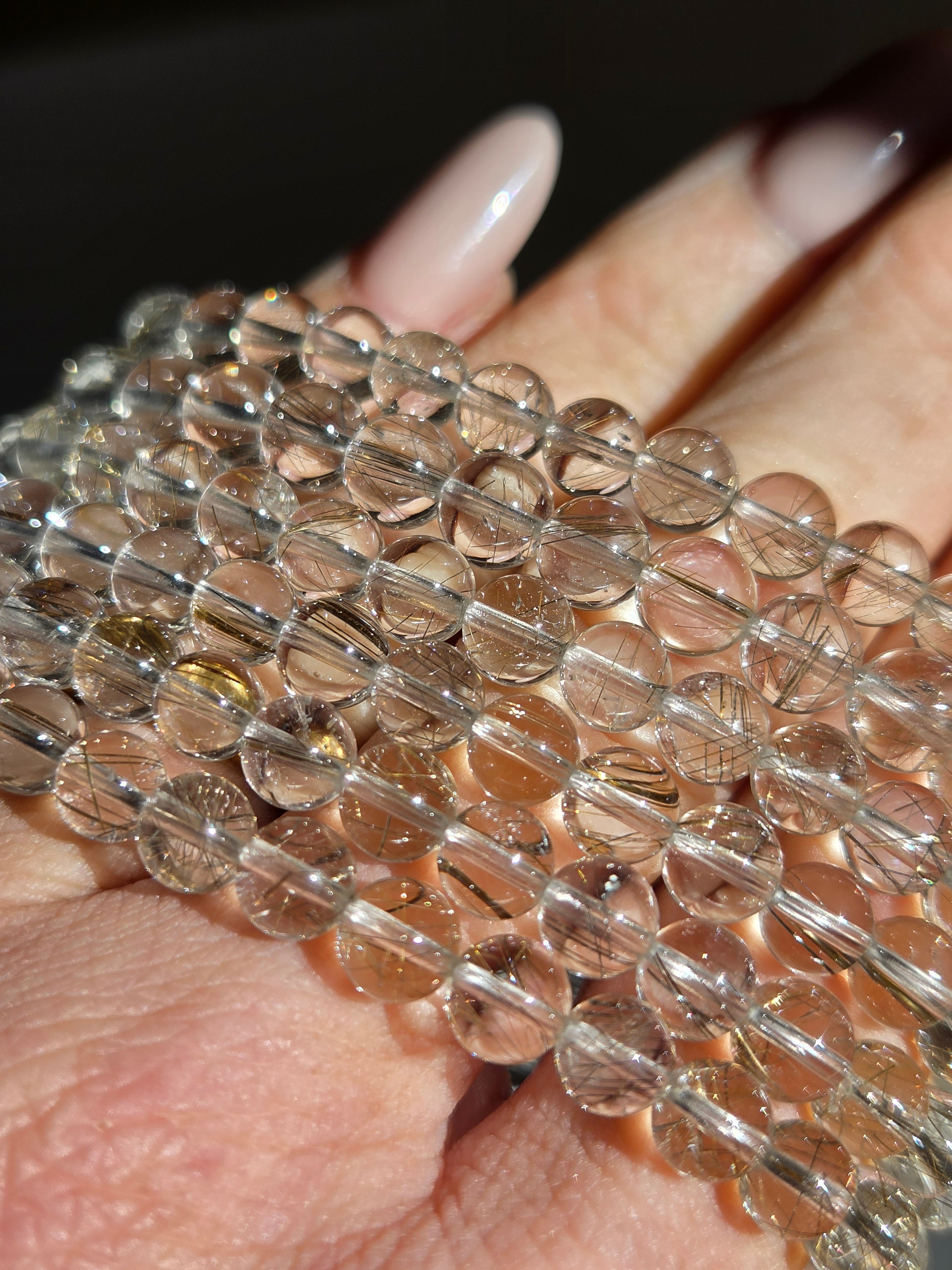 Hq Rutile Quartz Bracelet | 6mm