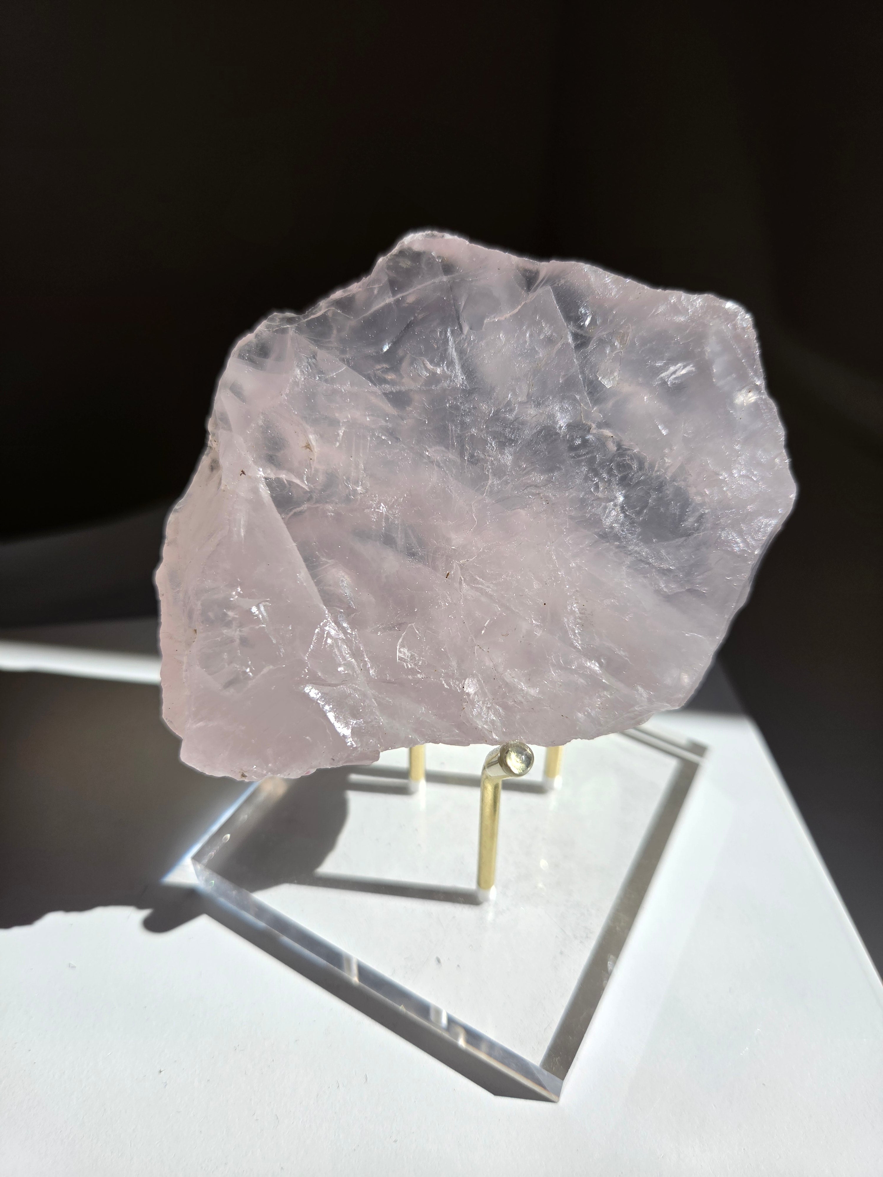 Lavender Raw Rose Quartz 013