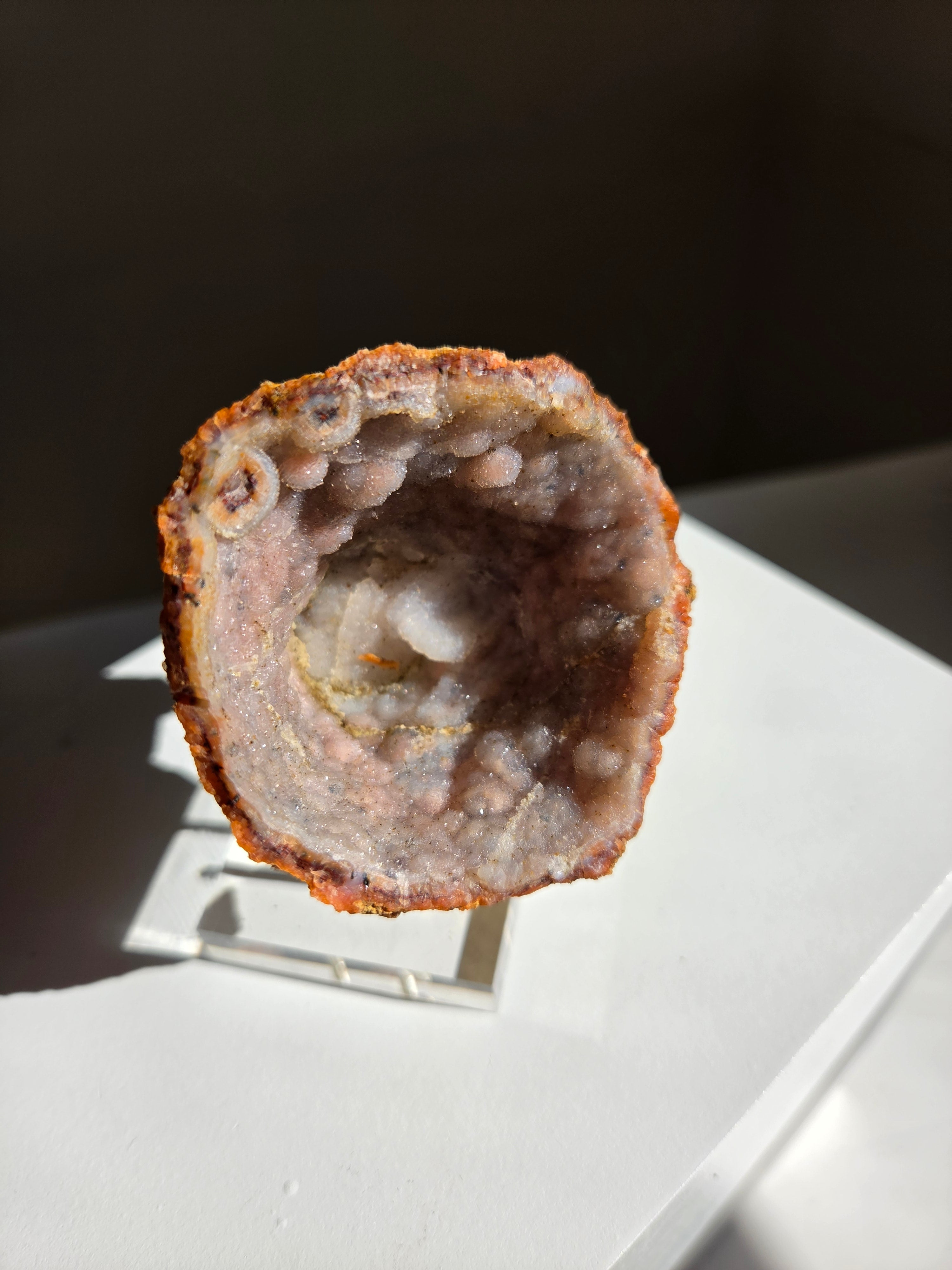 Pink Chalcedony Geode 005