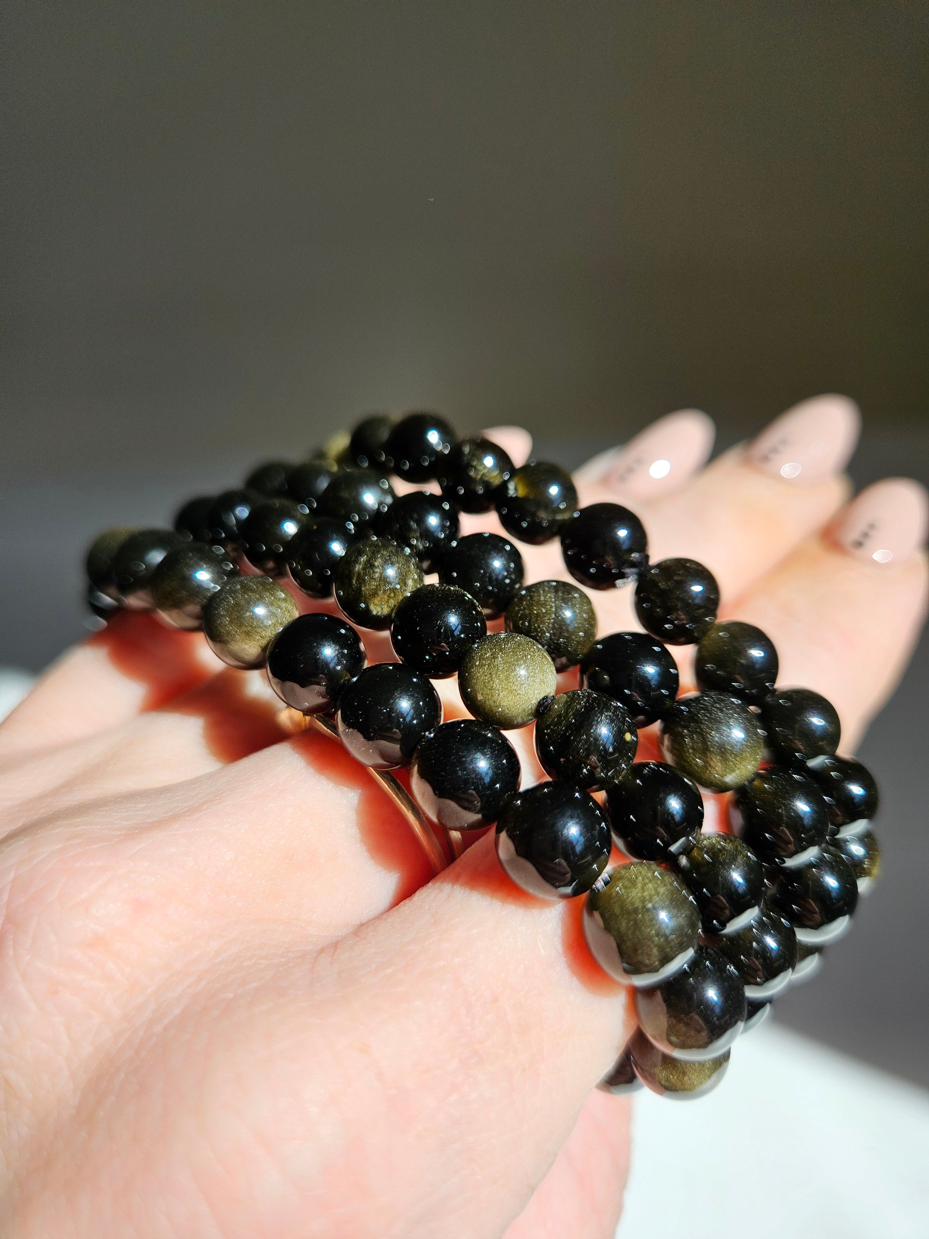 Golden Obsidian Bracelet | 8mm