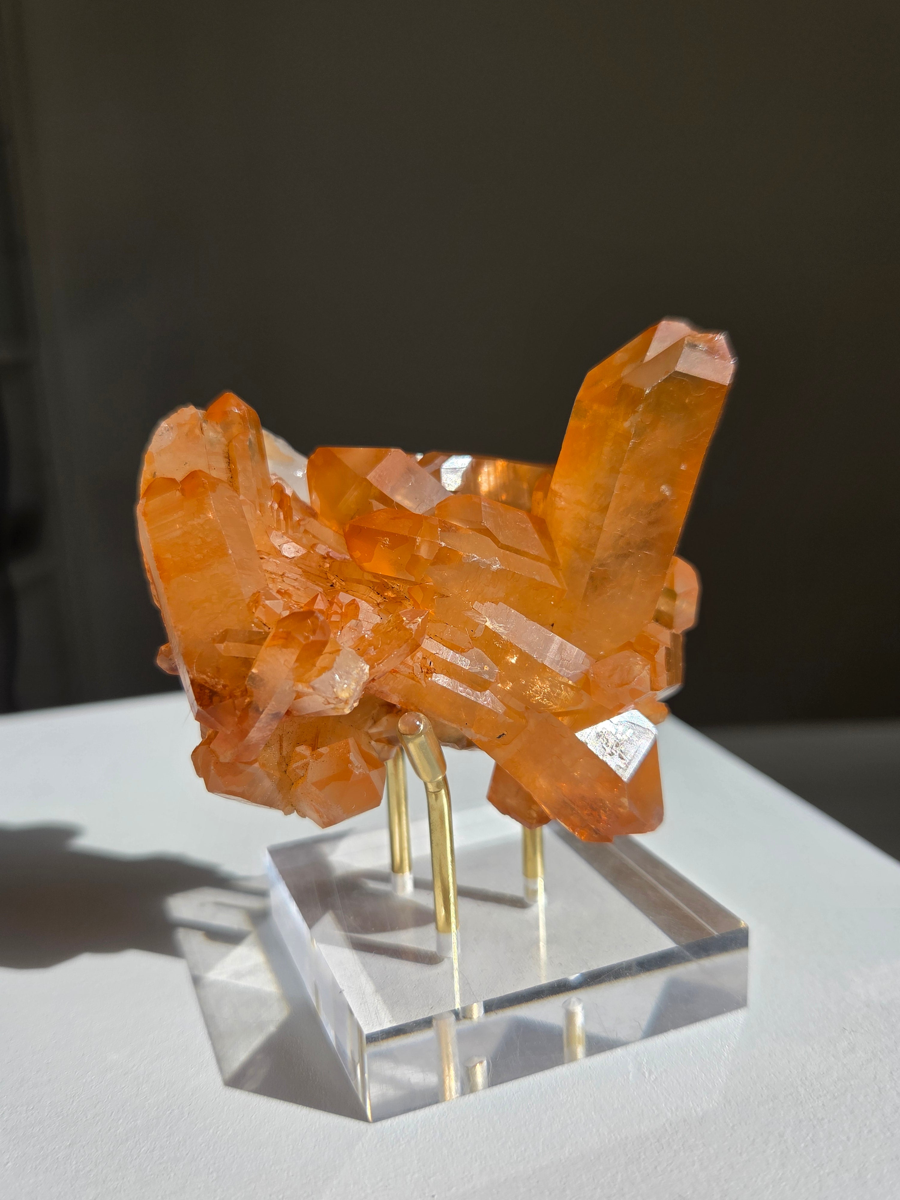 Tangerine Quartz Cluster 006