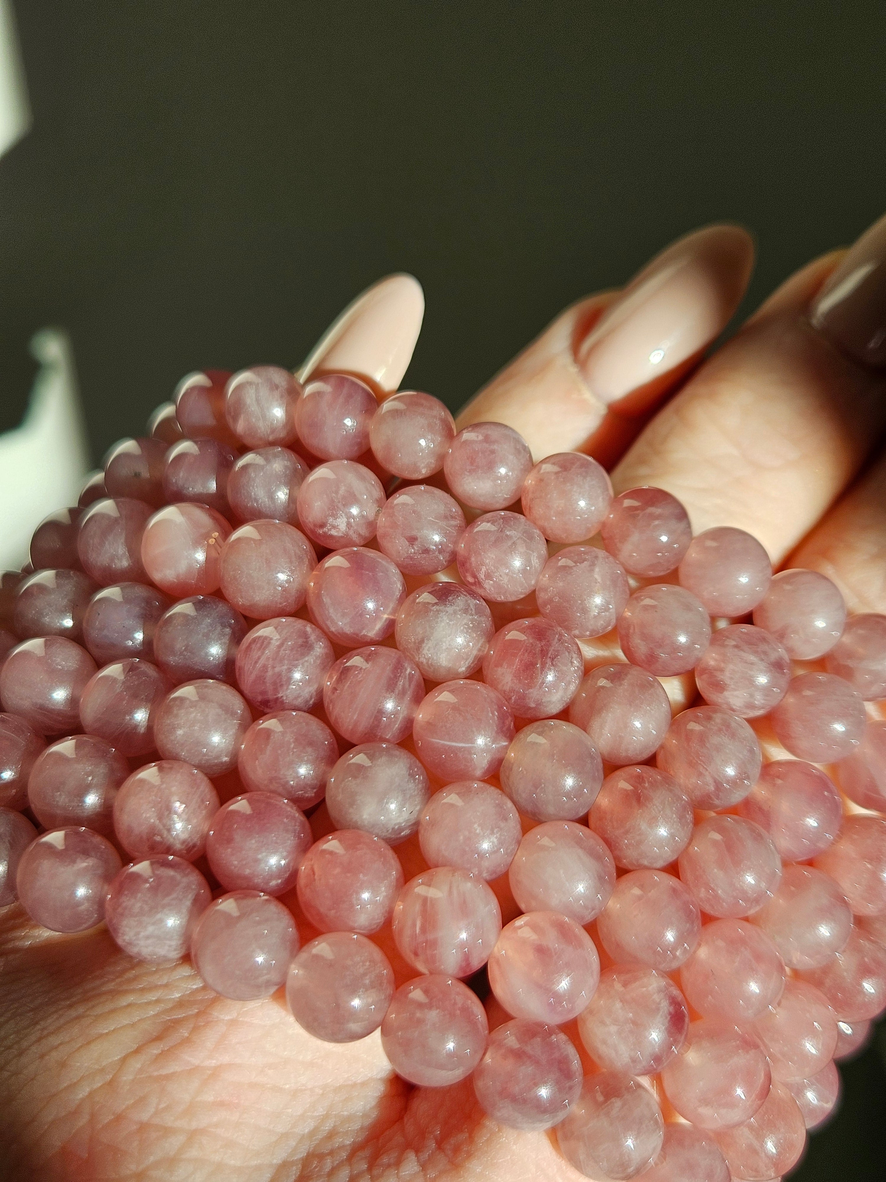 Purple Rose Quartz Bracelet | 8mm