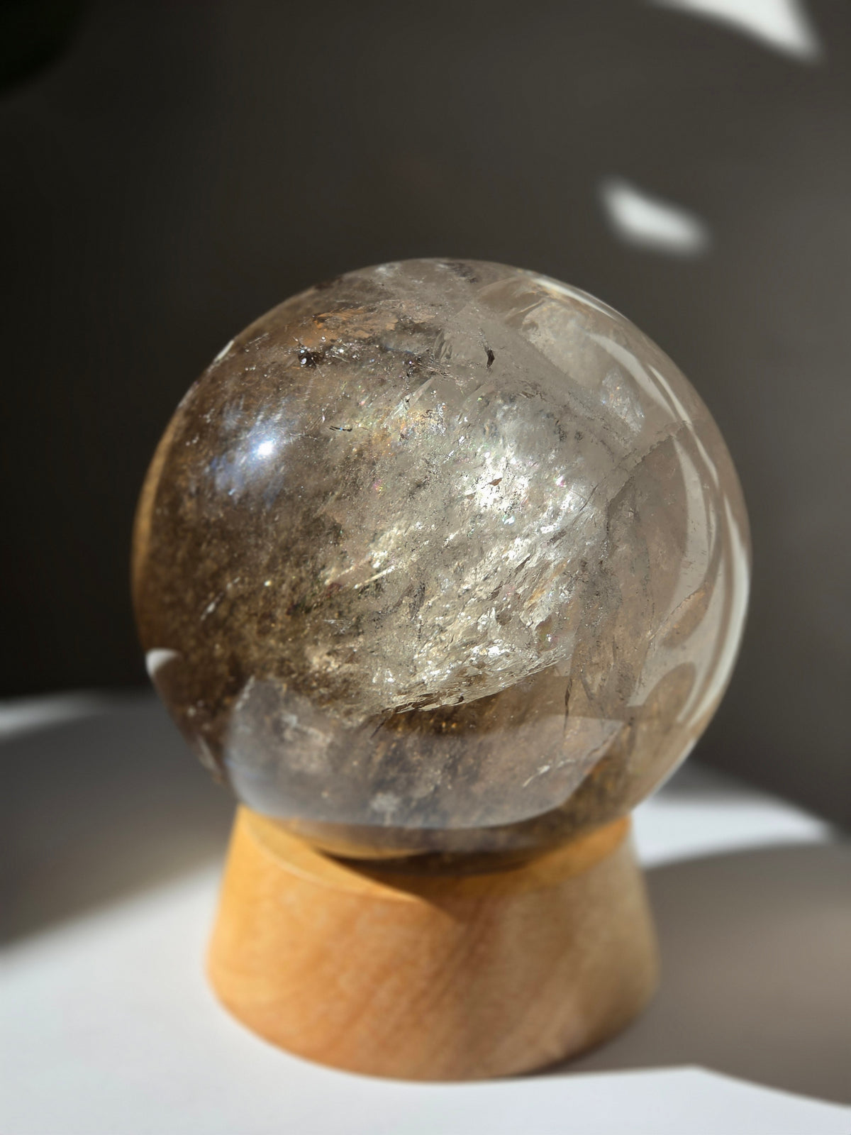 Smoky Quartz statement Sphere