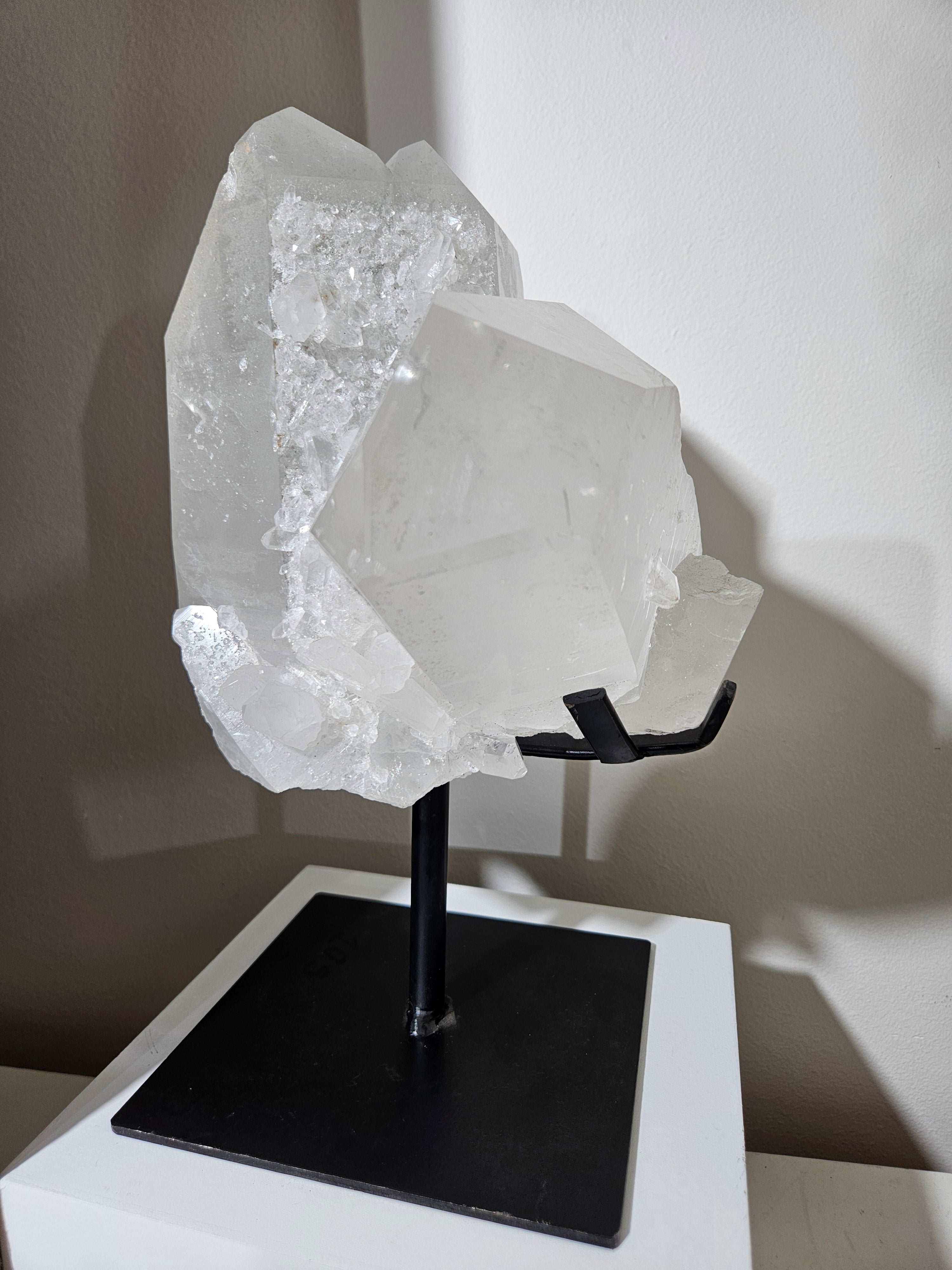 Quartz Twin Statement on Stand