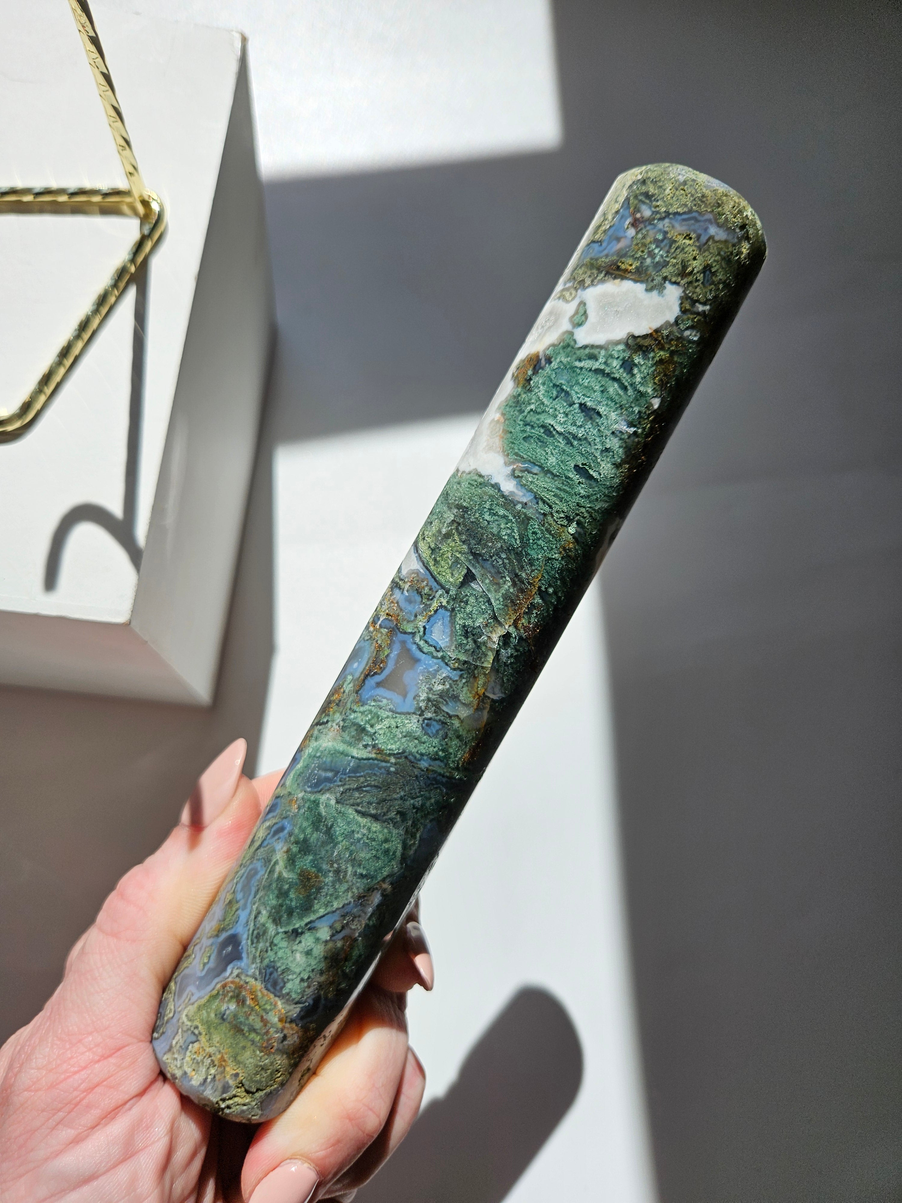 Moss Agate Bracelet Holder 001