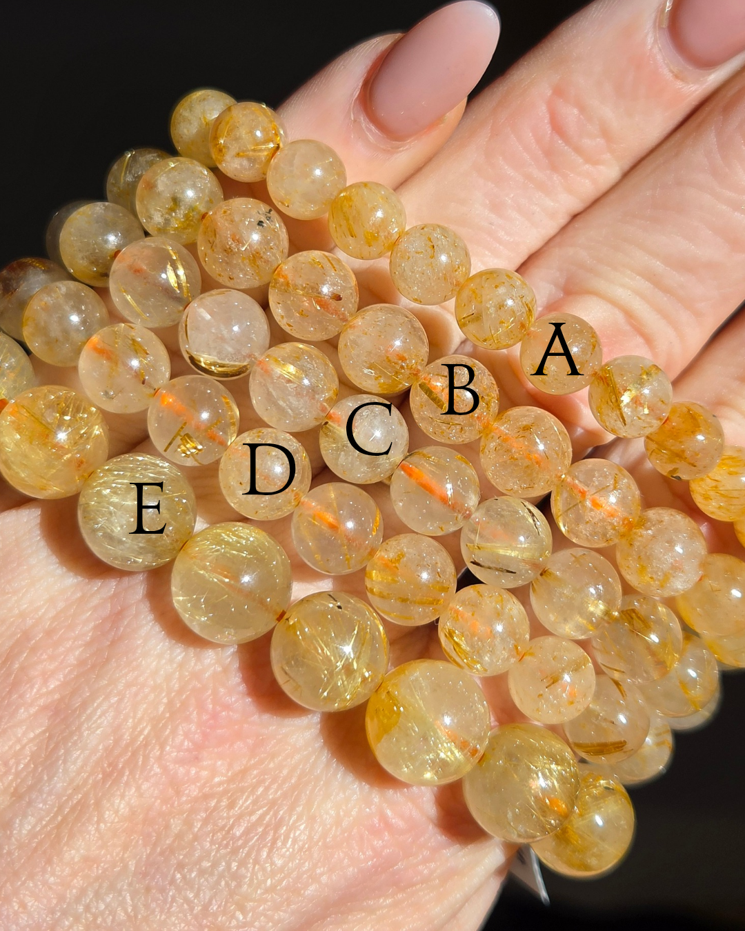 Golden Rutile Quartz Bracelet